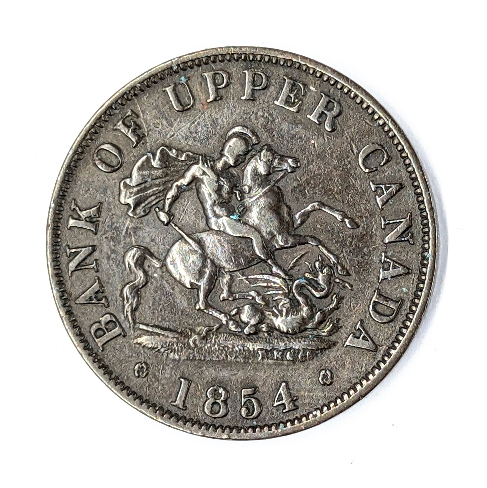 1854 Canadian 1/2 Penny: Coin