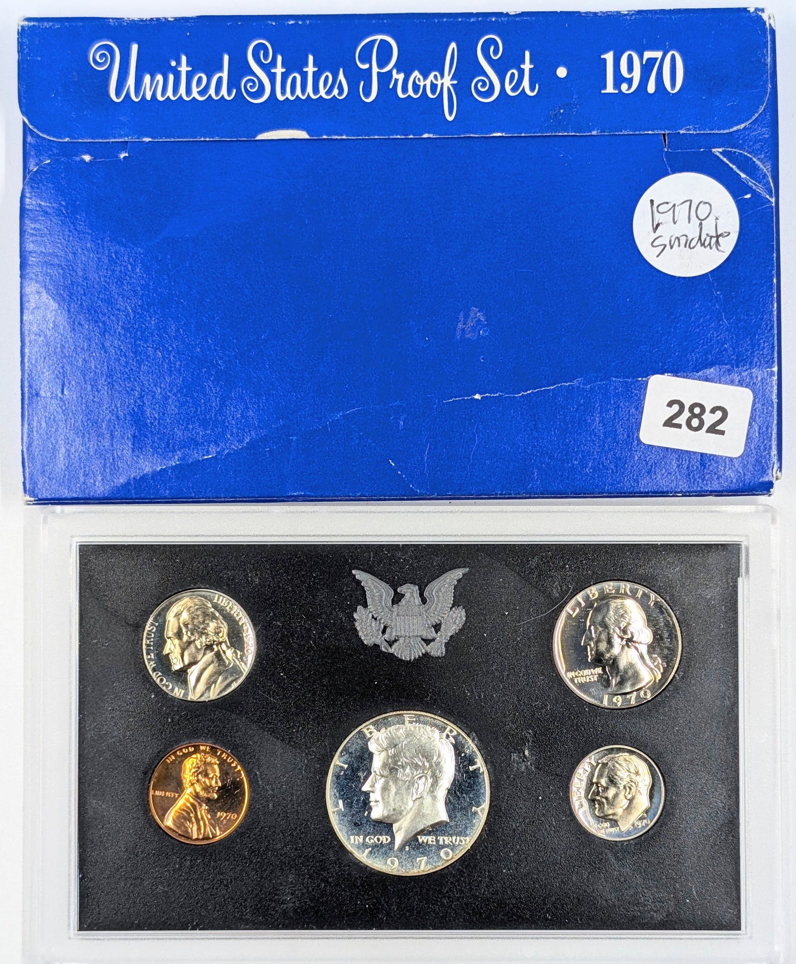 1970 US Mint Proof Set w/ Silver JFK Half (1 of 2)