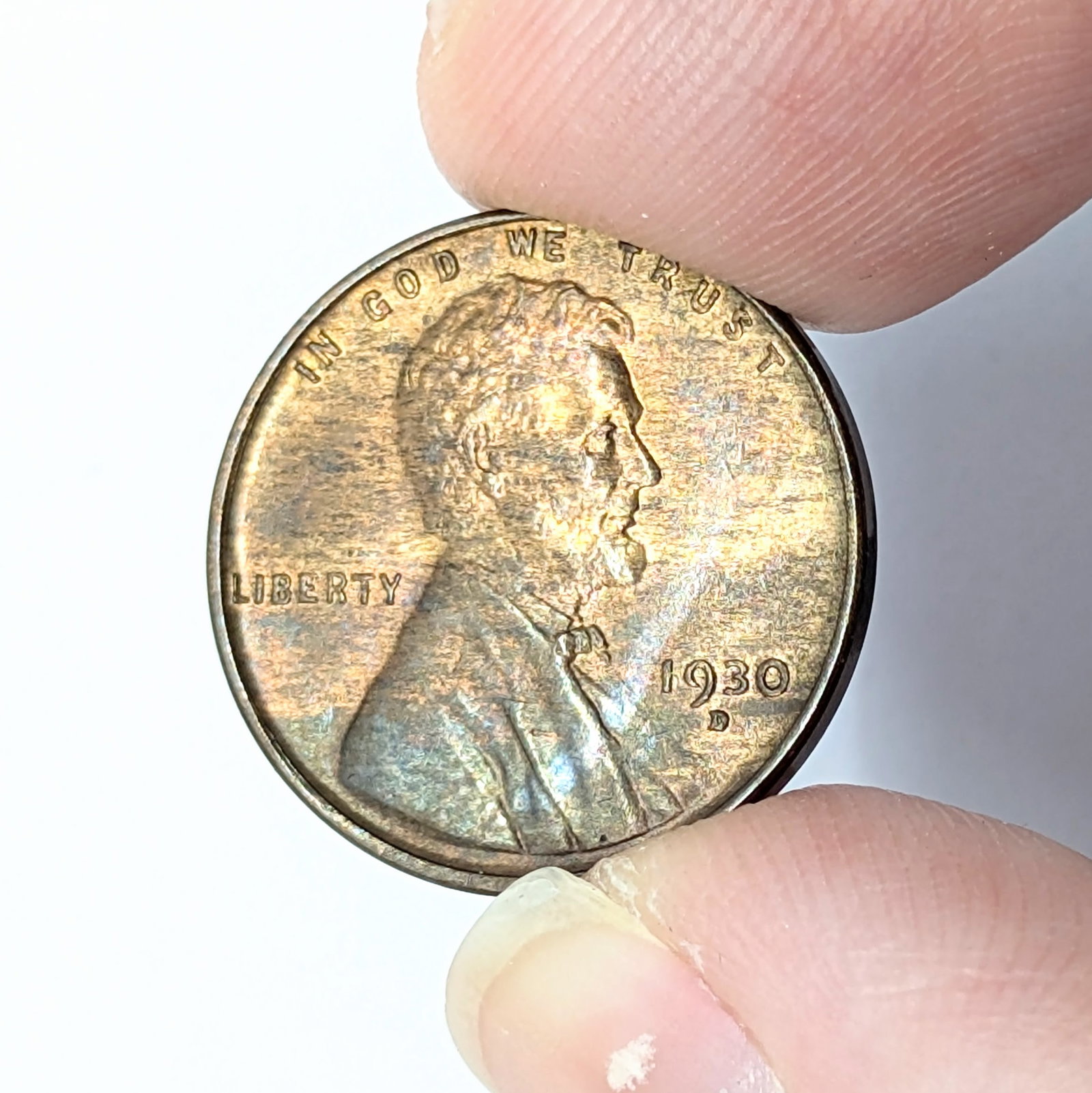 1930-D Wheat Cent - Toned: Coin