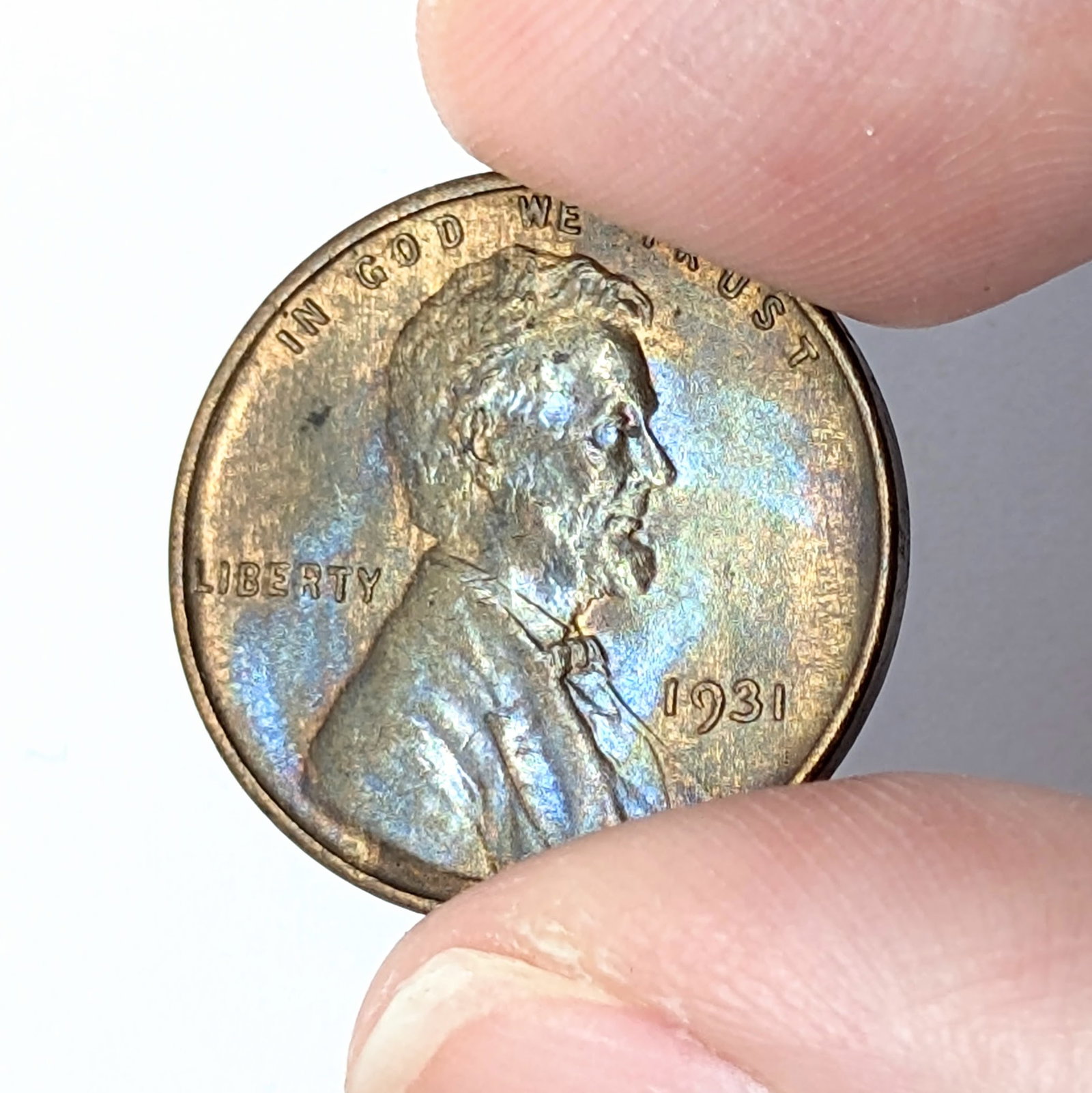 1931 Wheat Cent - Toned: Coin