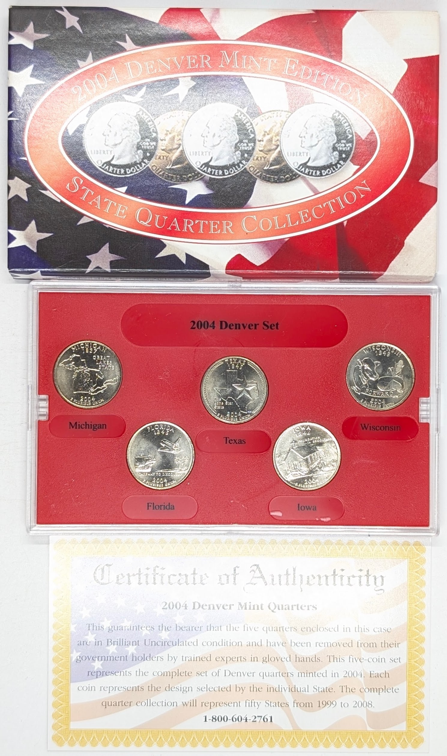 2004 Denver Mint State Quarter Collection w/ COA (1 of 2)