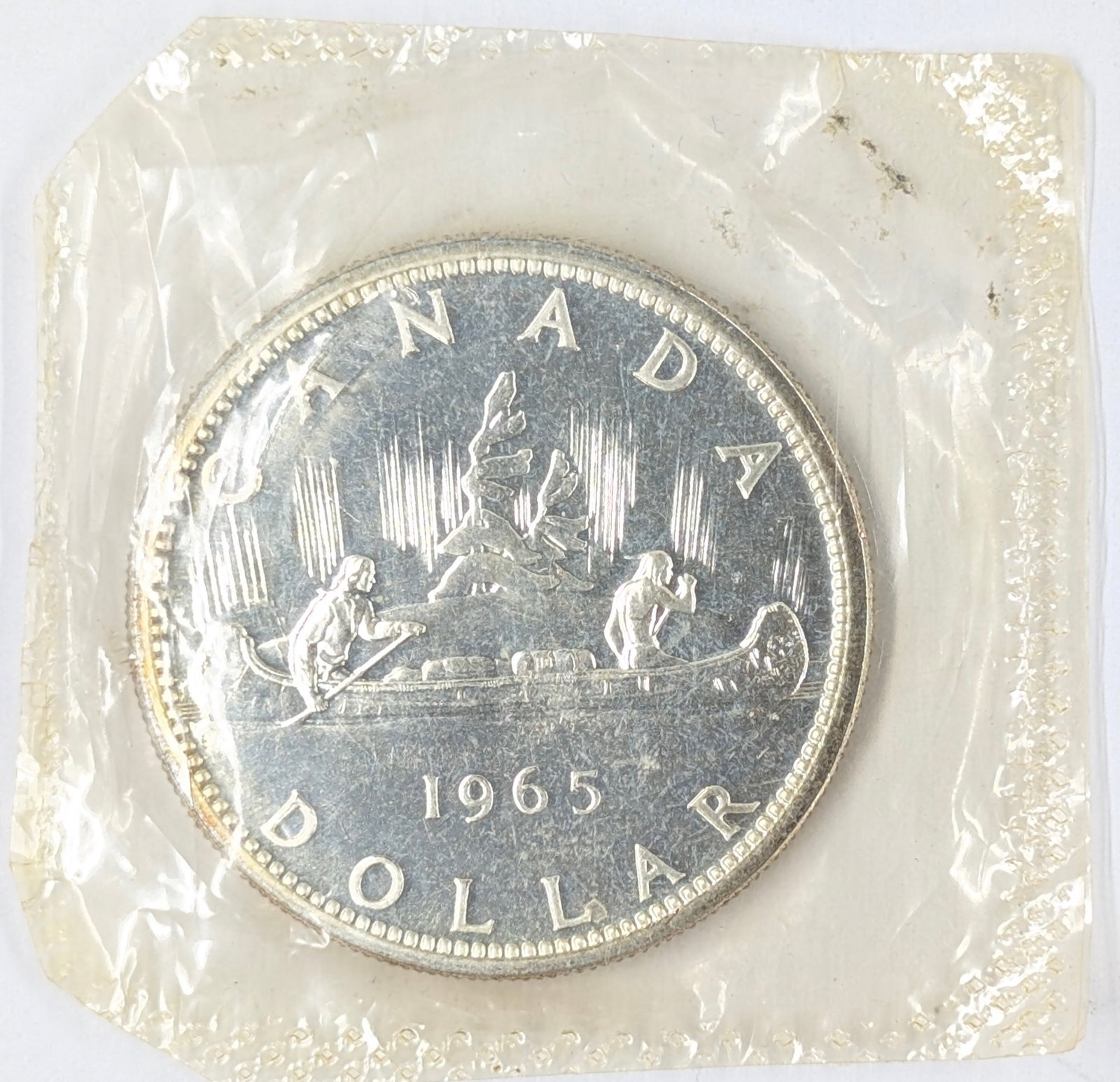 1965 Canadian Silver $1 - Uncirculated: 80% Silver