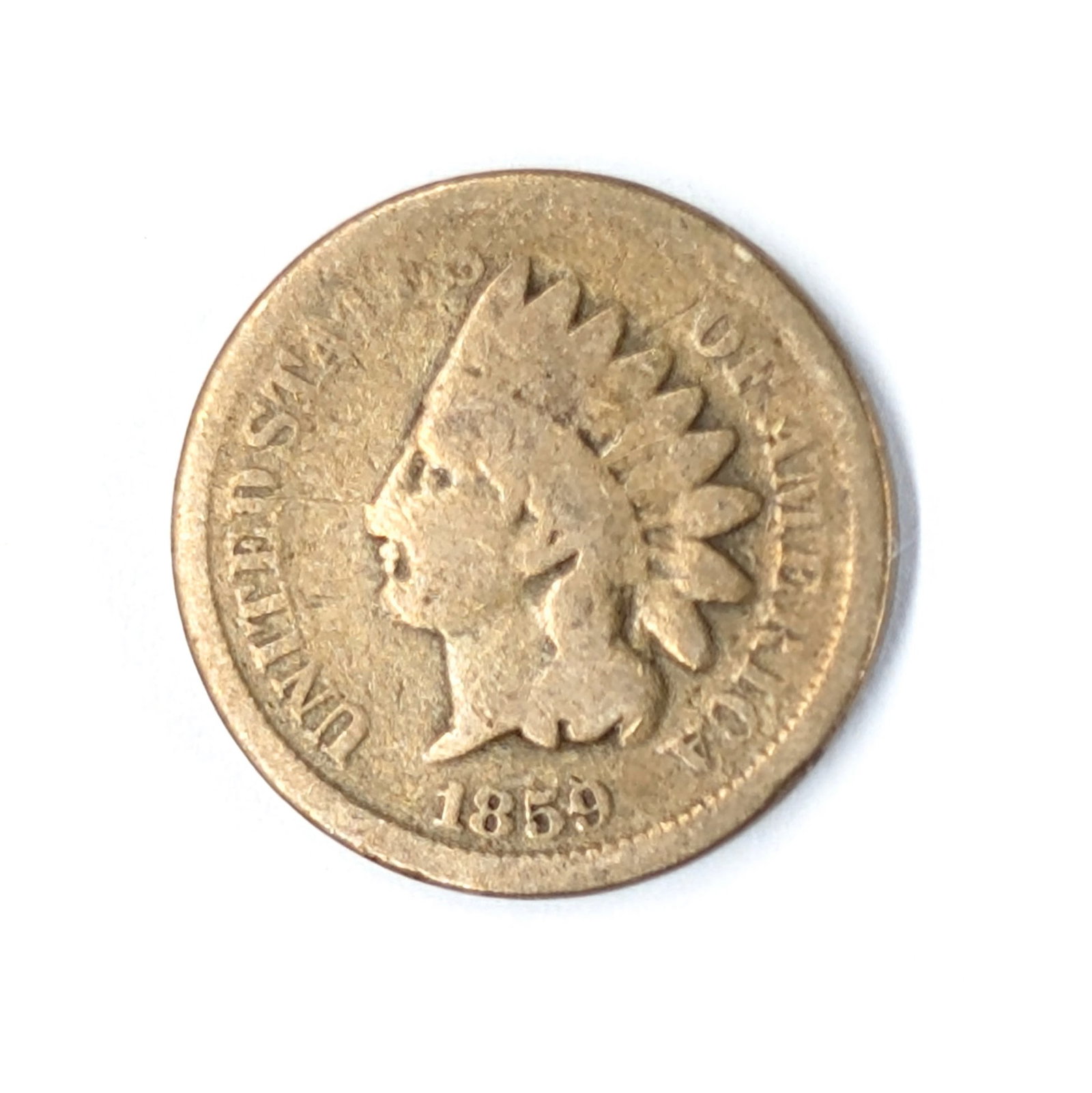 1859 Indian Head Cent - Semi-key Date: Coin