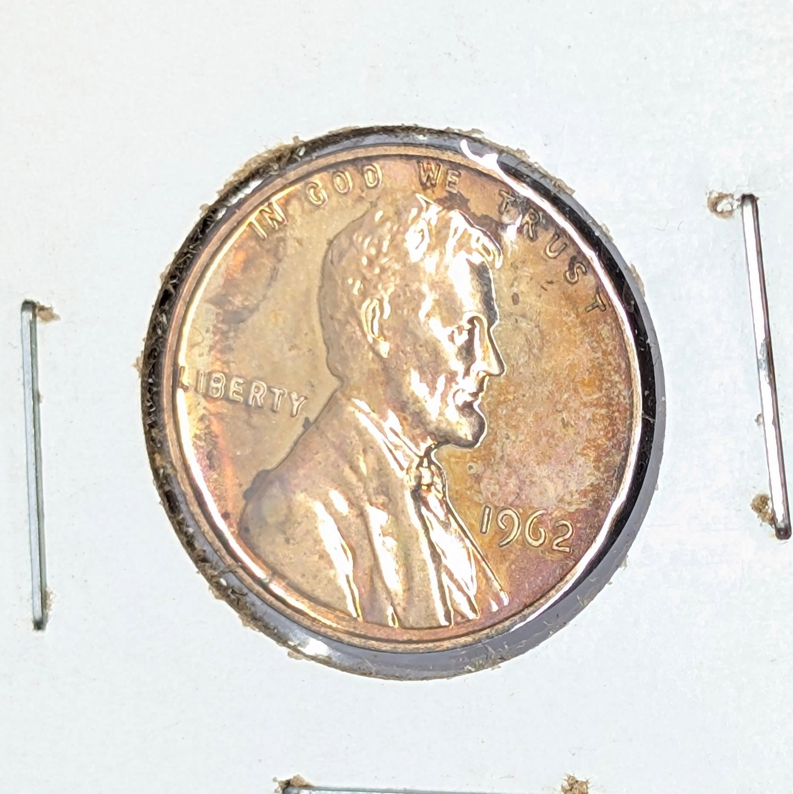 1962 Lincoln Cent - Toned, Proof: Coin