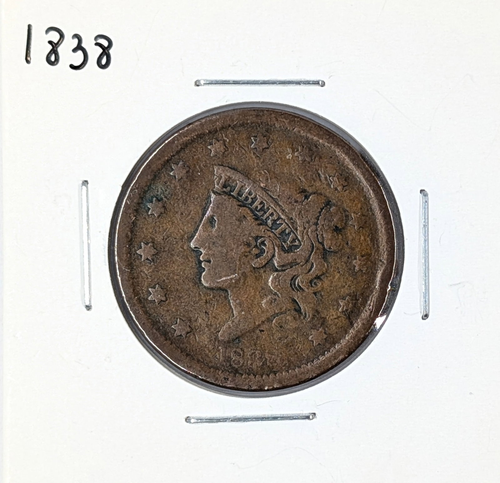 1838 Large Cent: Coin