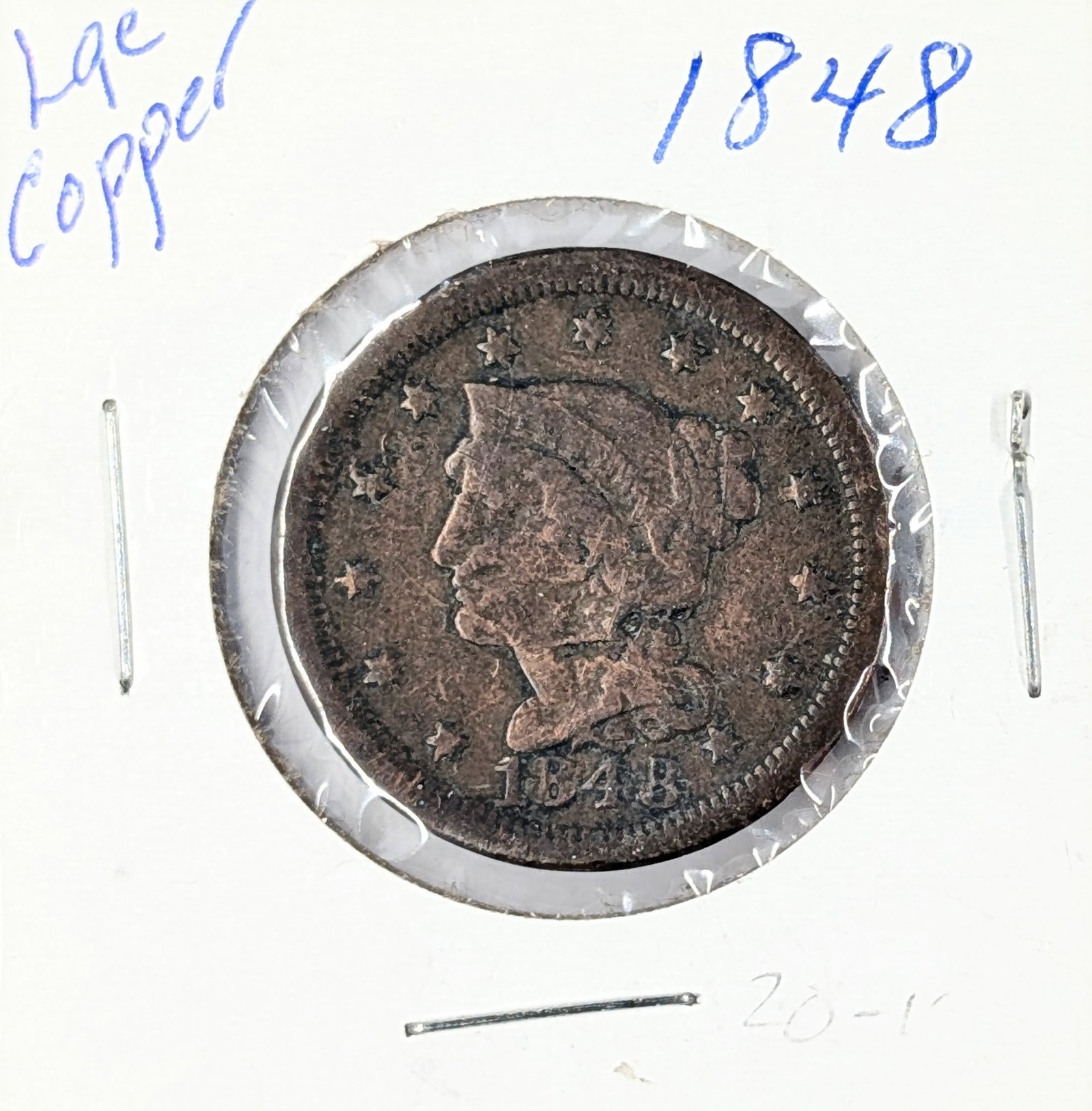 1848 Large Cent (1 of 2)