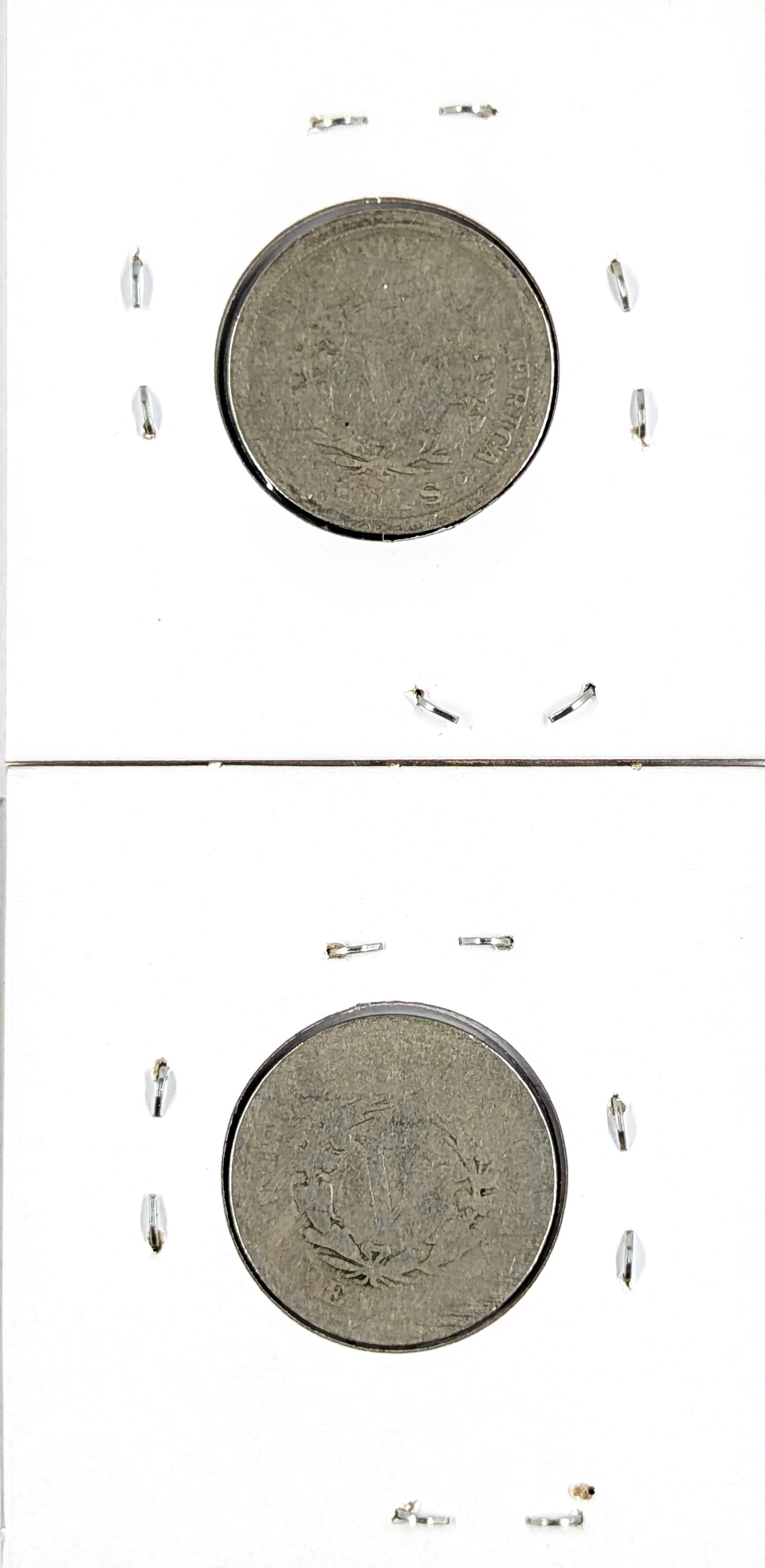 Lot of 2 Liberty V Nickels - 1900, 1904 - 2