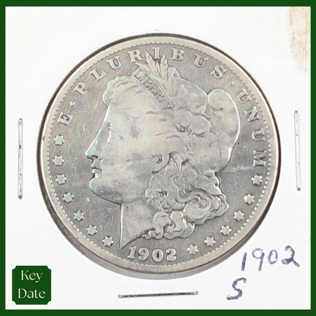 FEATURE 1902-S Morgan Silver Dollar - KEY Date: FEATURE