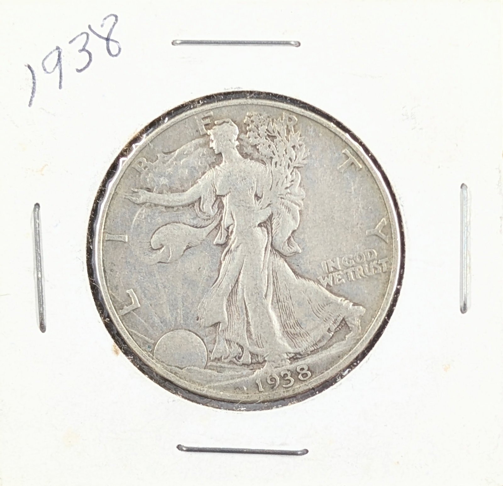 1938 Silver Walking Liberty Half Dollar: Silver