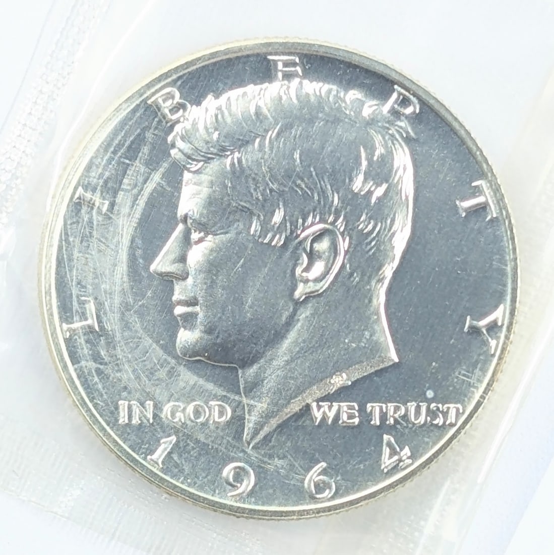 1964 Silver John F Kennedy Half Dollar - Uncirculated: Silver