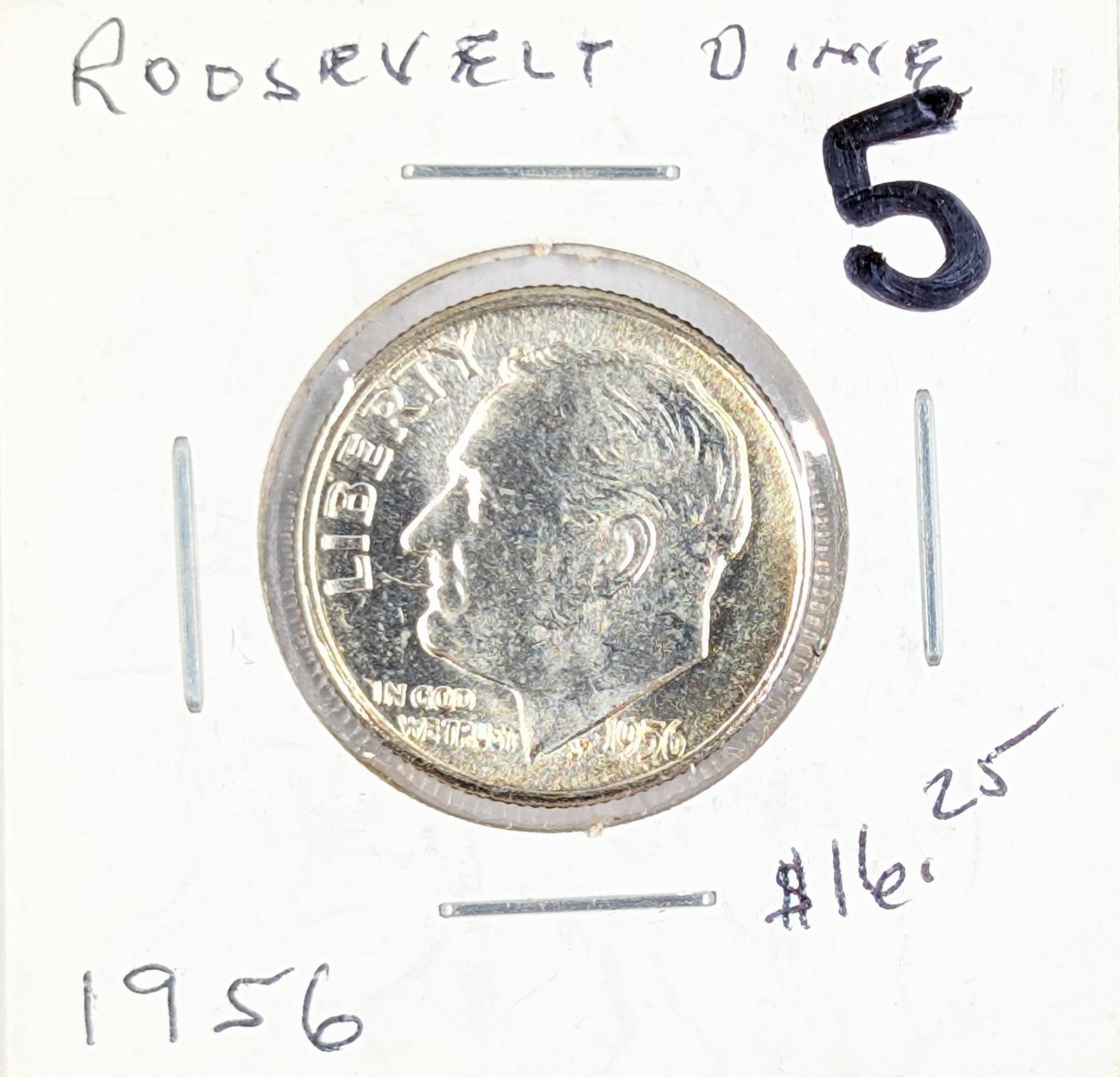 1956 Silver Roosevelt Dime - Uncirculated: Silver