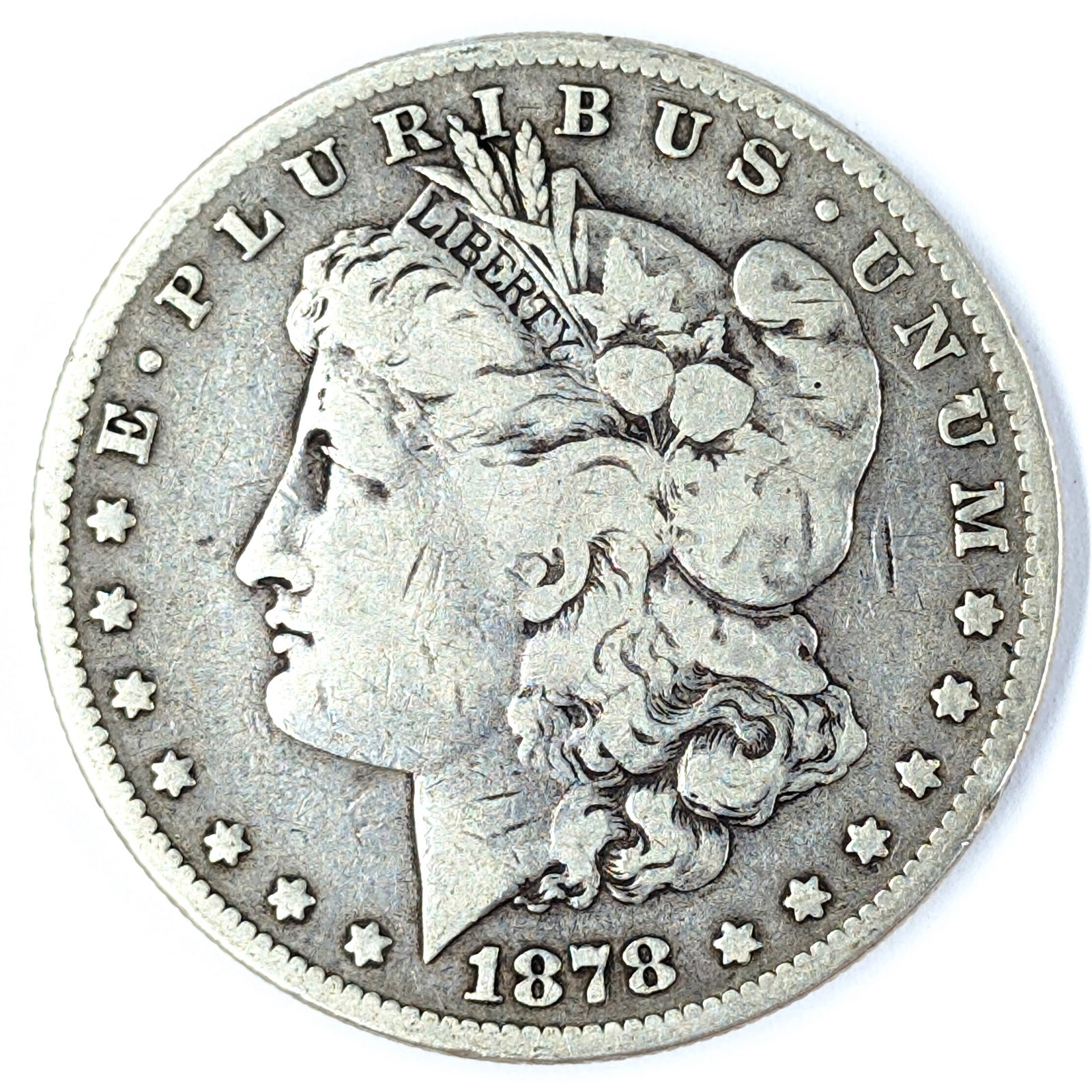 1878-S Morgan Silver Dollar: First year of issue Silver