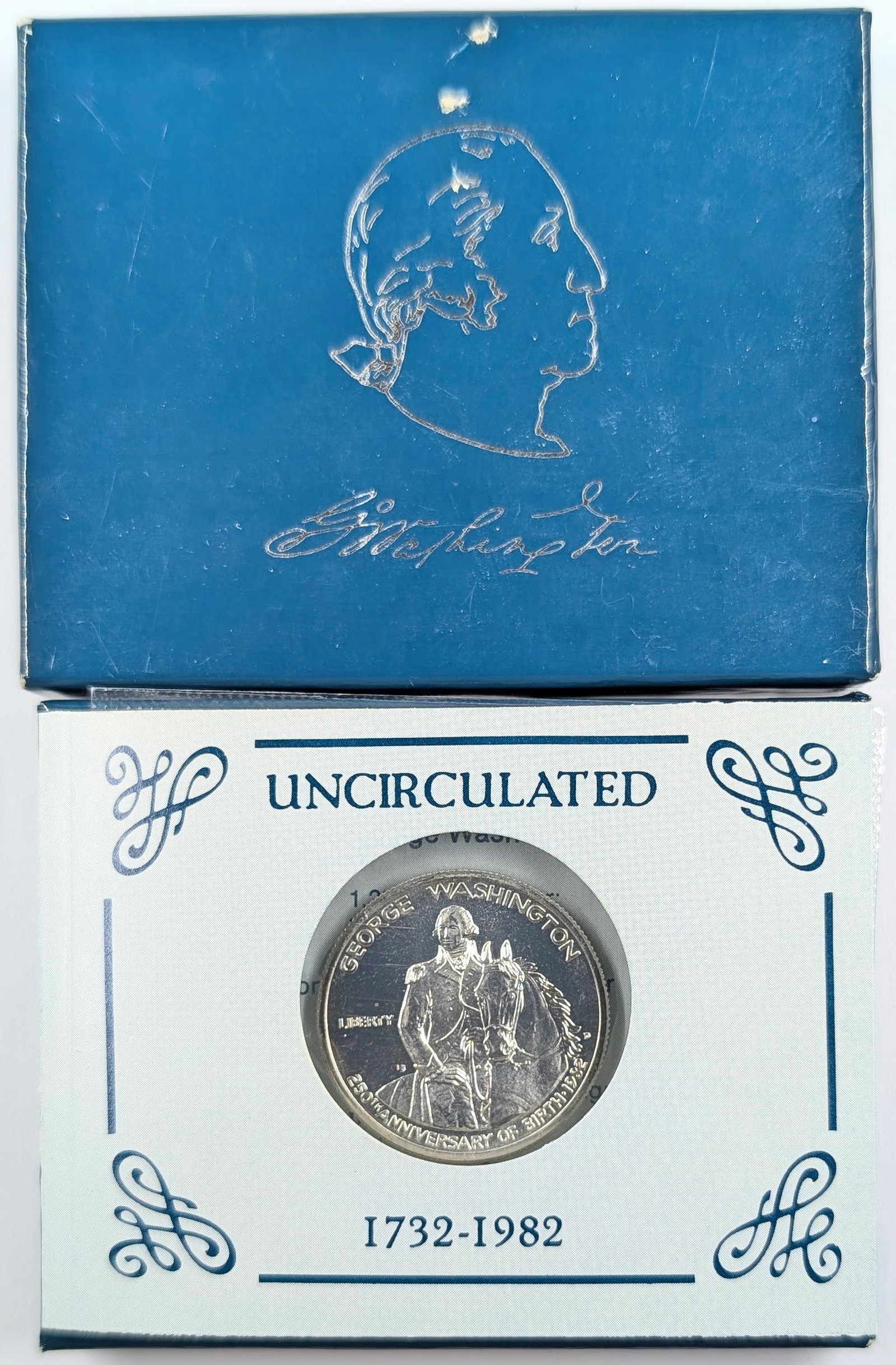 1982-D Uncirculated Silver Washington Commemorative Half Dollar - 250th Anniversary: Silver