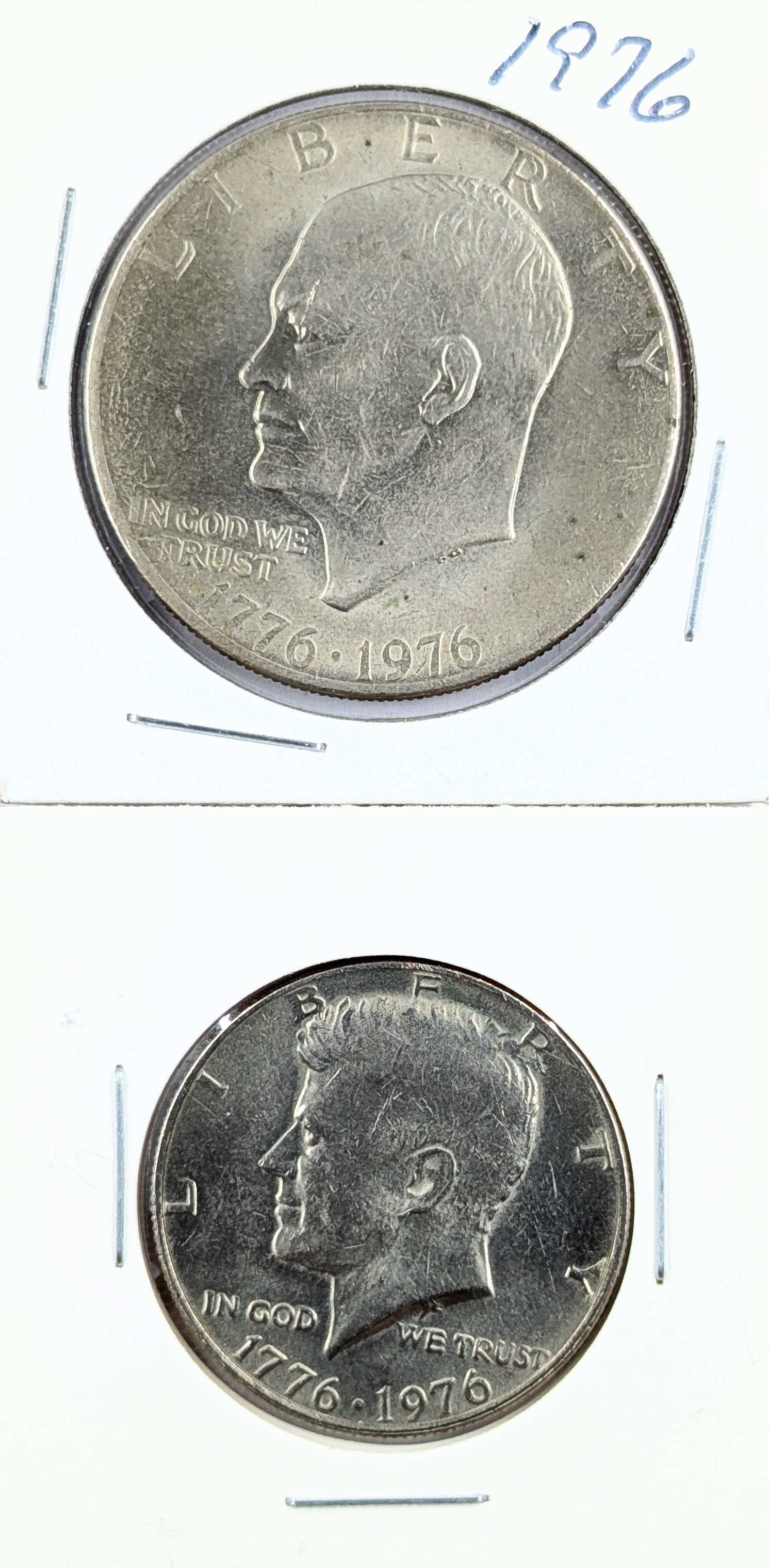 1976 US Mint Bicentennial Uncirculated 2-Coin Set (1 of 2)