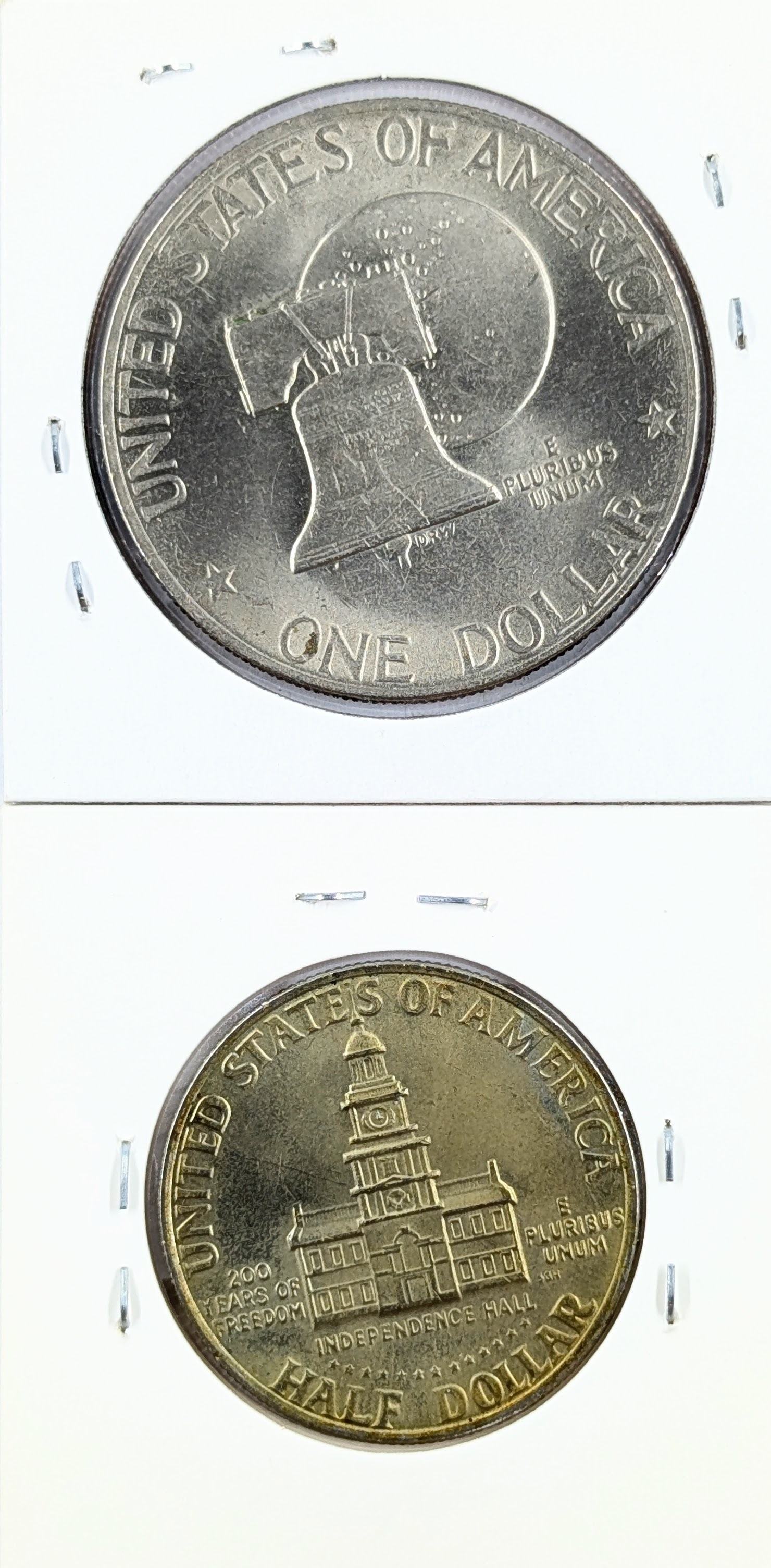 1976 US Mint Bicentennial Uncirculated 2-Coin Set - 2