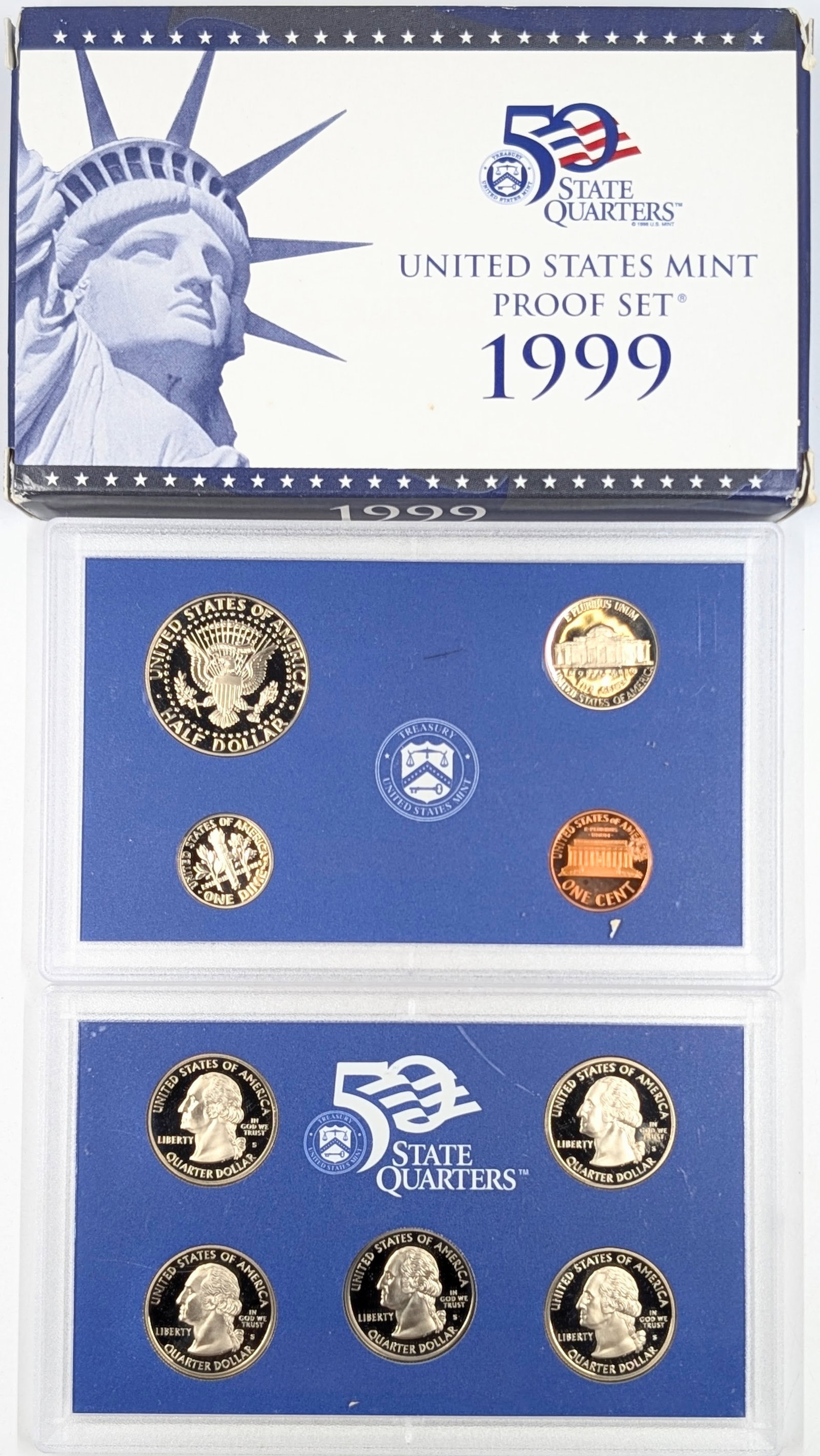 1999 US Mint Proof Set w/ COA - 2