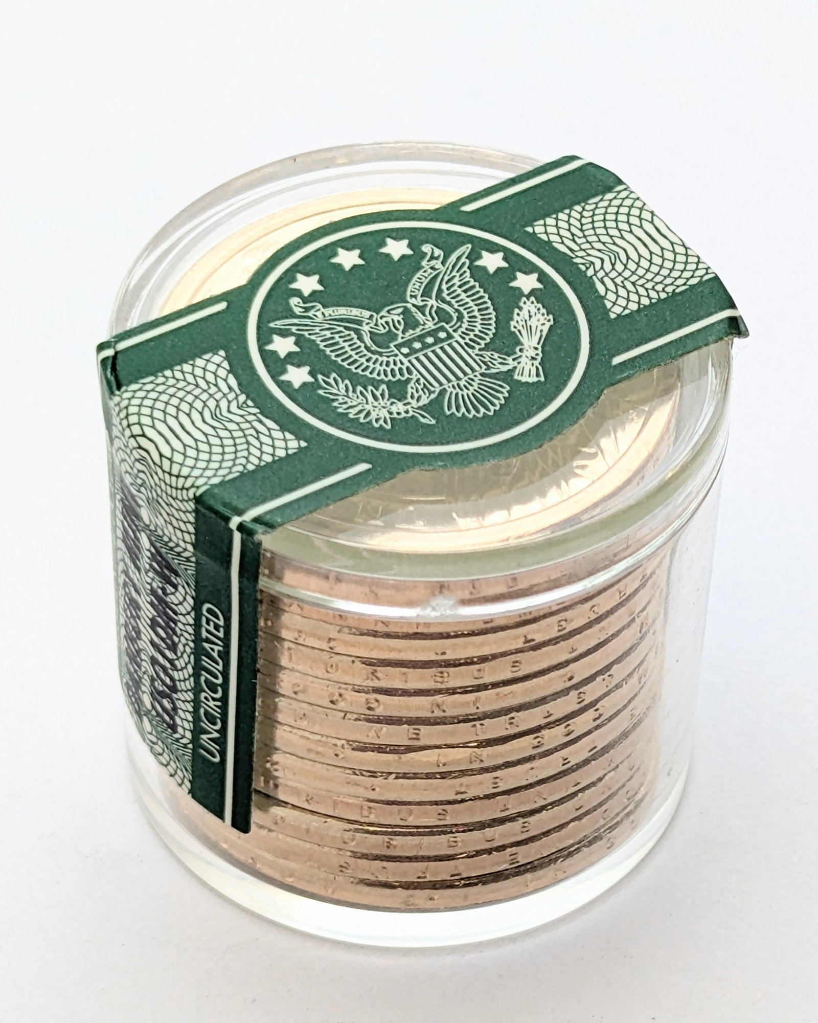 Sealed Tube of Uncirculated John Quincy Adams Presidential Dollars (1 of 4)