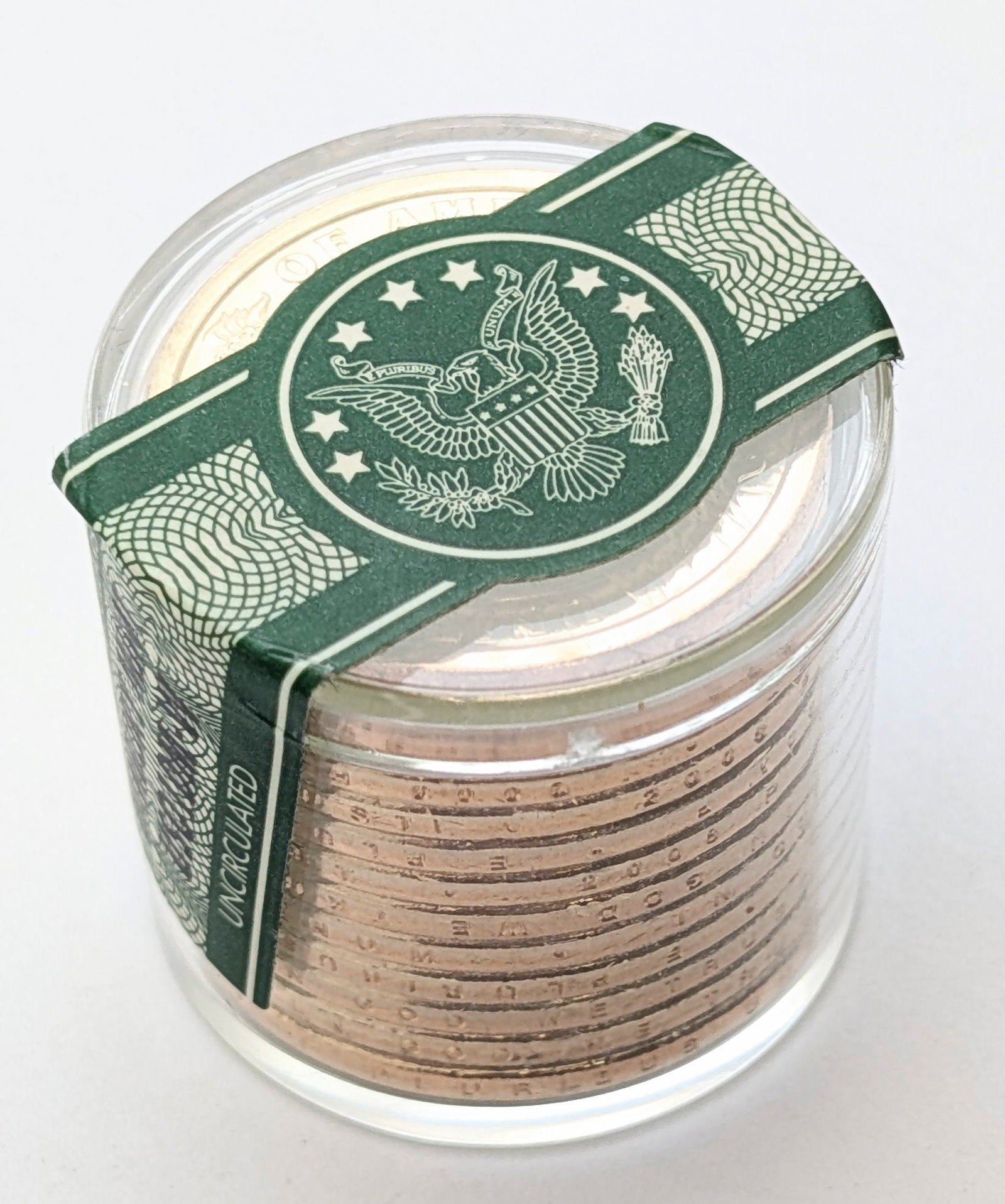 Sealed Tube of Uncirculated James Monroe Presidential Dollars: Coin