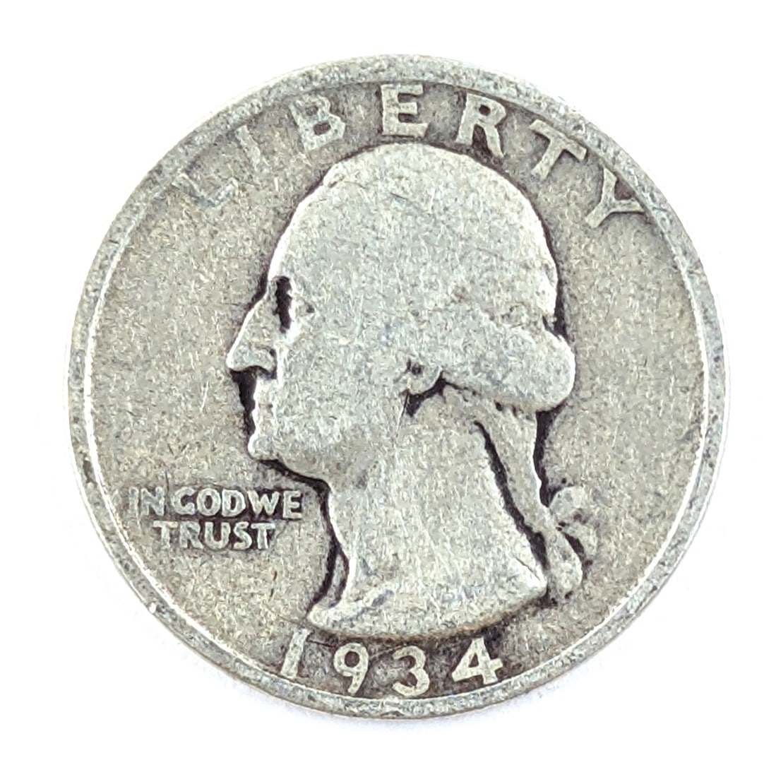1934 Silver Washington Quarter (1 of 2)