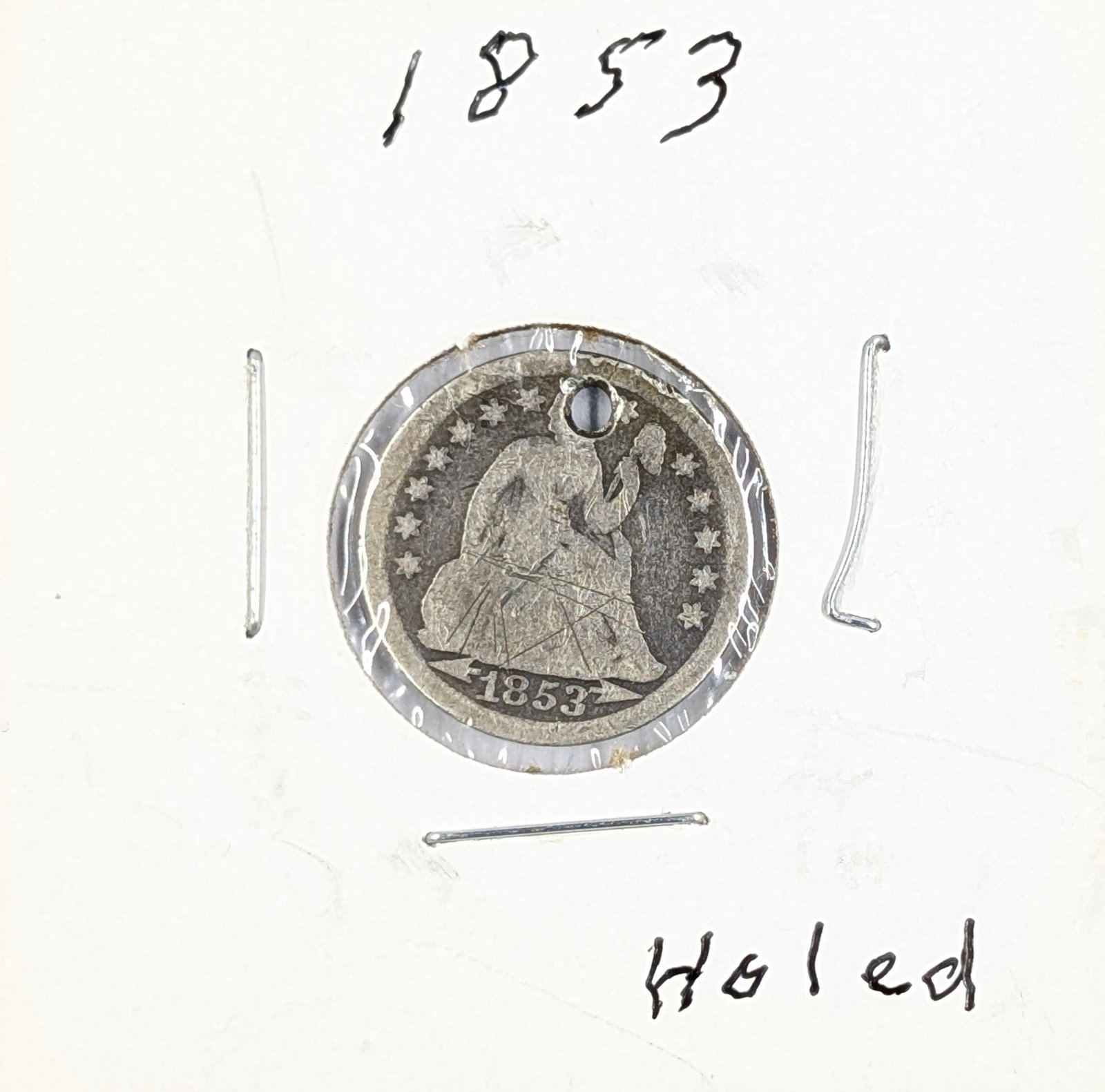 1853 Silver Seated Liberty Dime w/ Arrows (1 of 2)