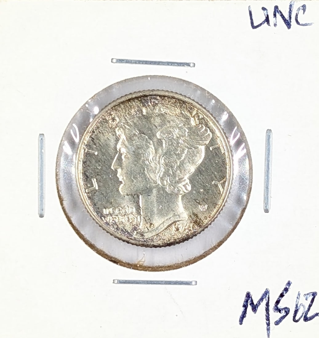 1940 Silver Mercury Dime - Uncirculated: Silver