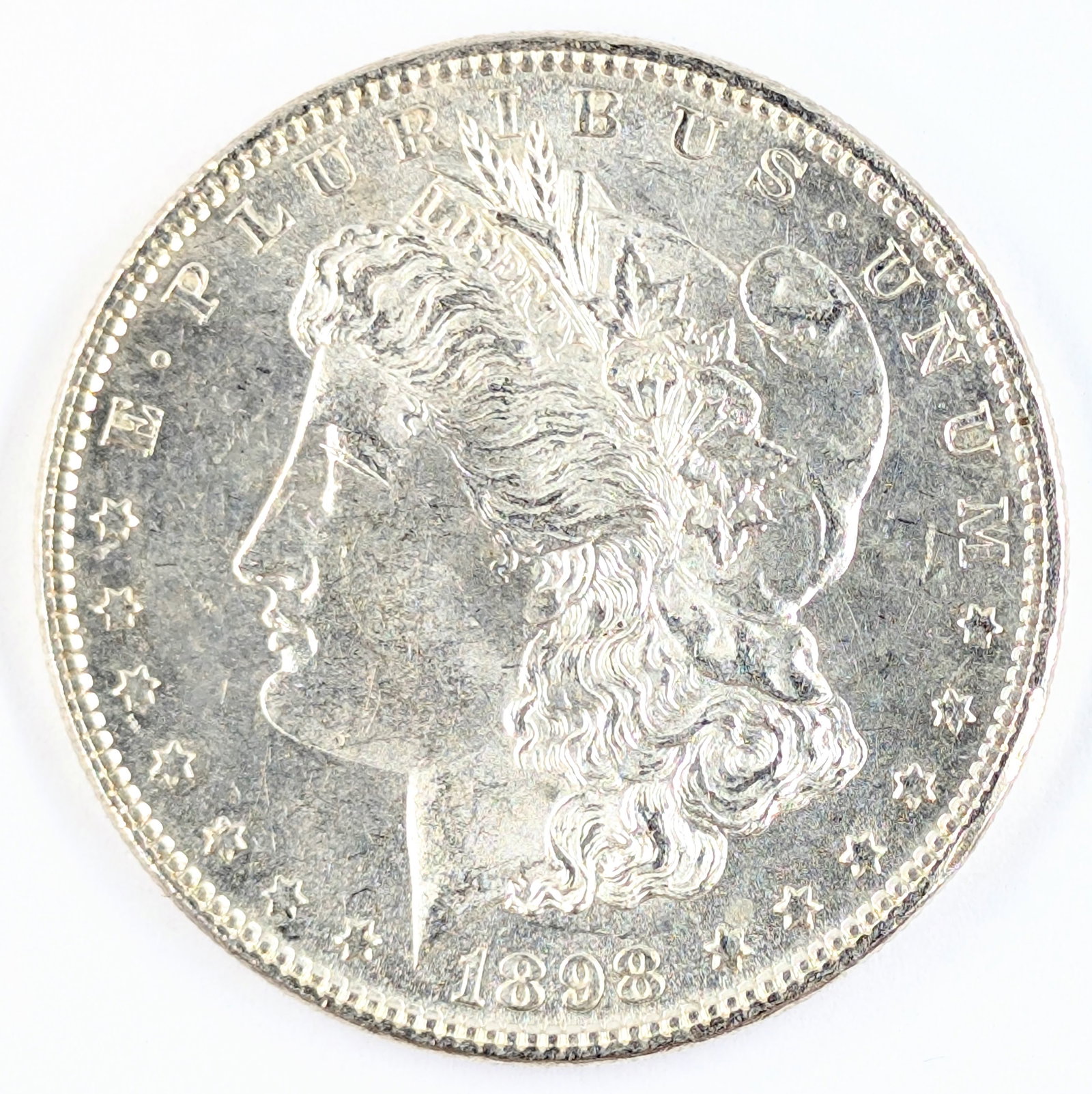 1898 Morgan Silver Dollar - BU: Silver