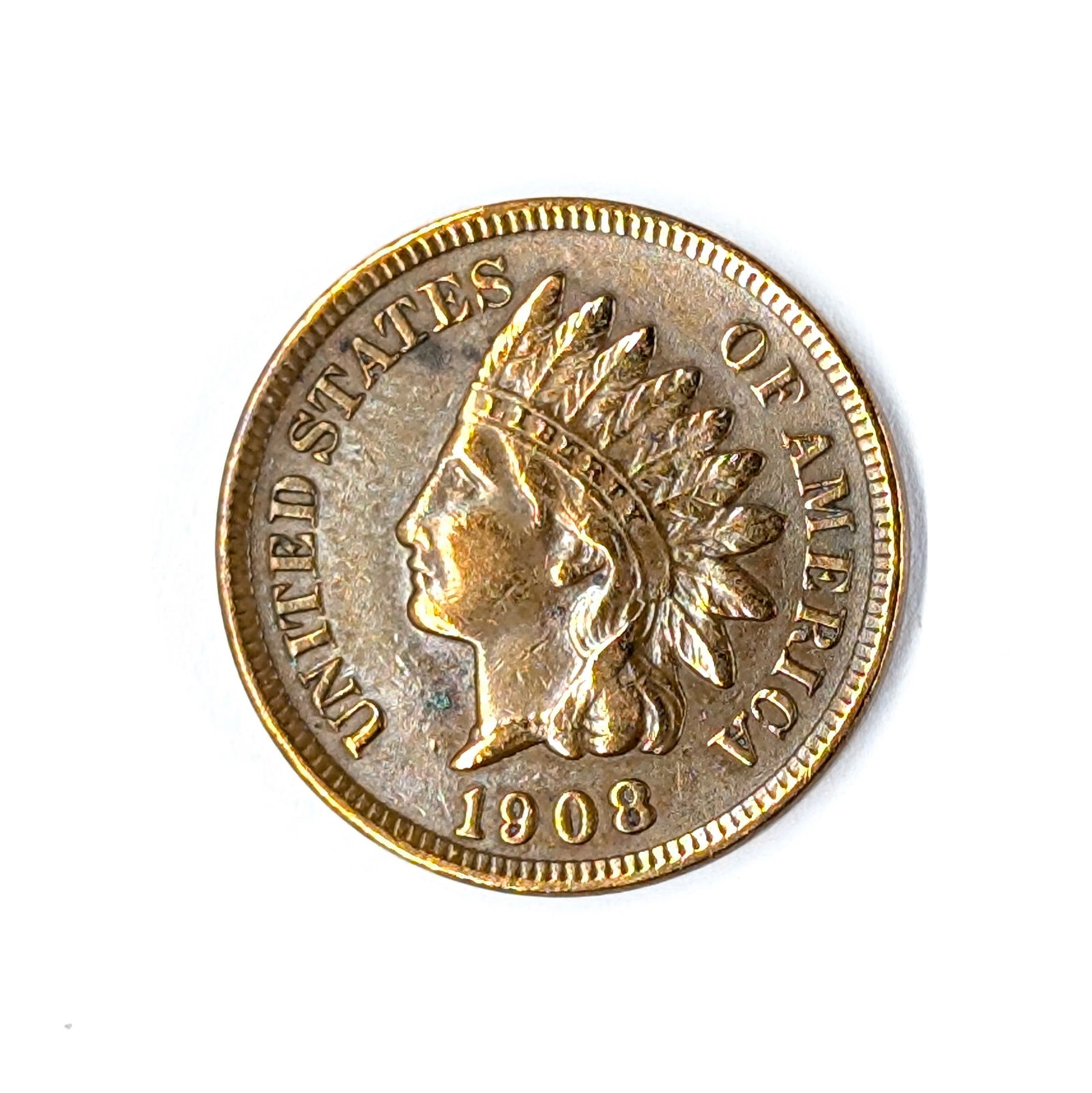 1908 Indian Head Cent - Full 'Liberty': Coin