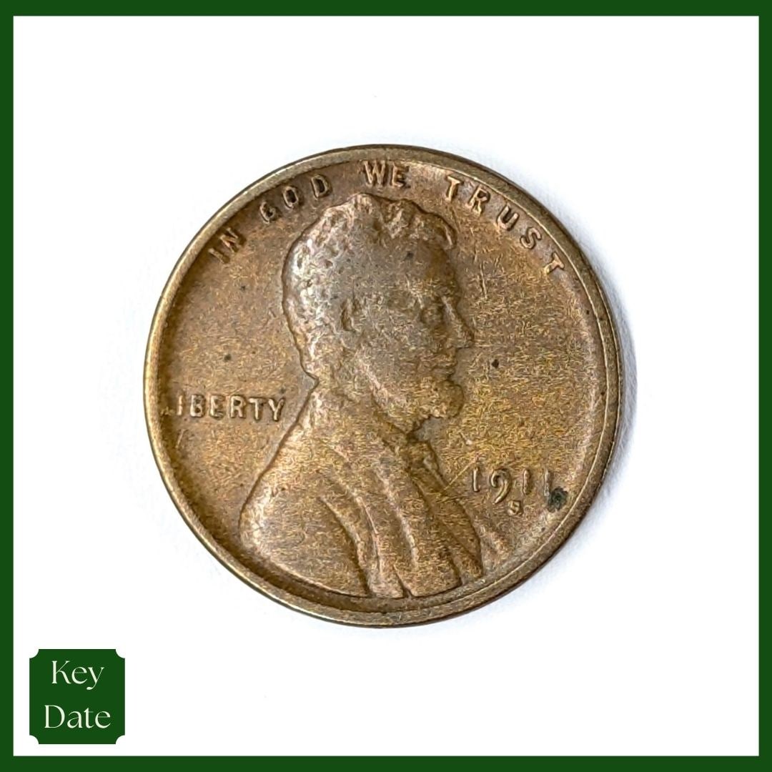 1911-S Wheat Cent - KEY Date (1 of 3)