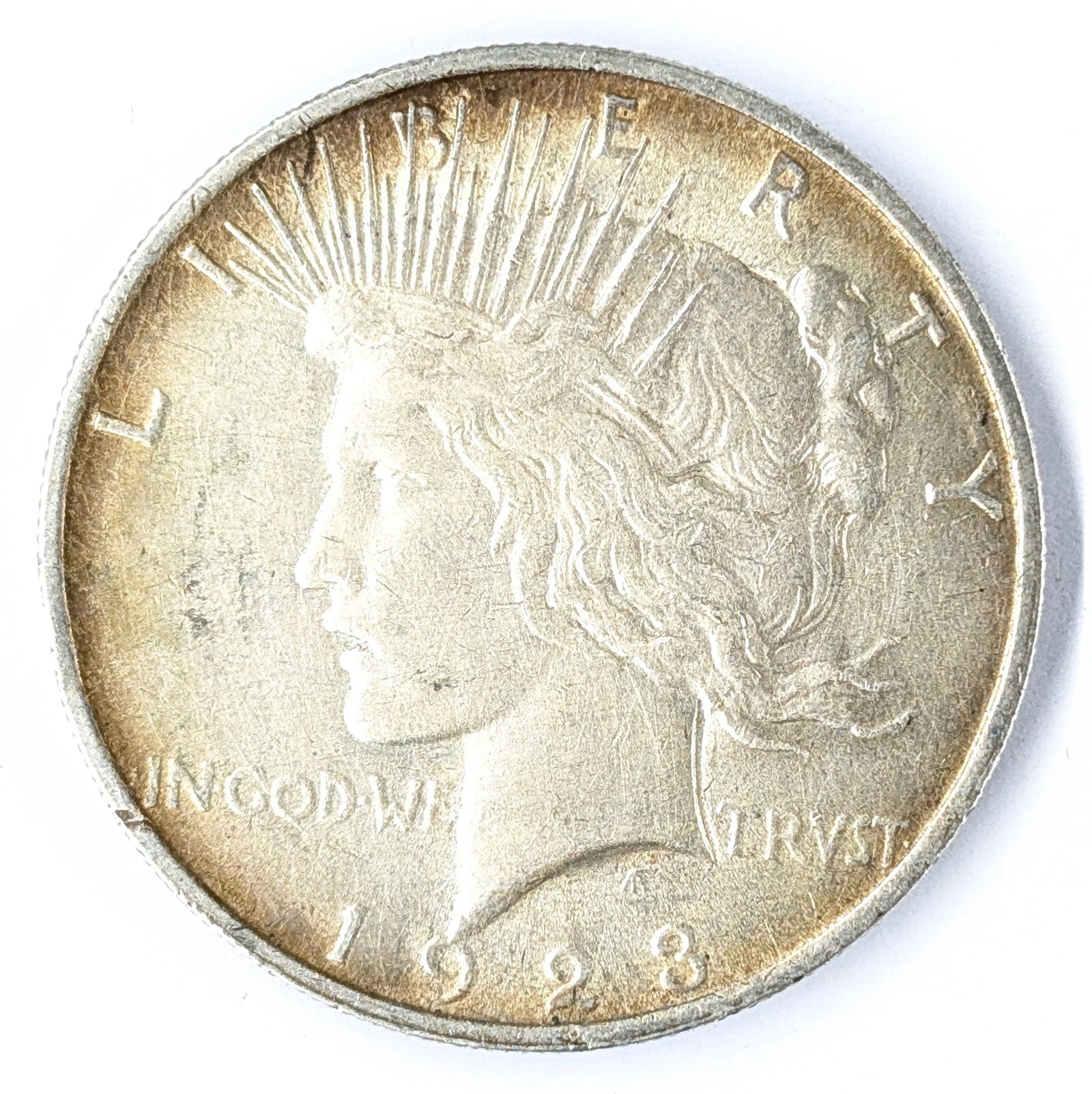 1923 Silver Peace Dollar - Toned: Silver