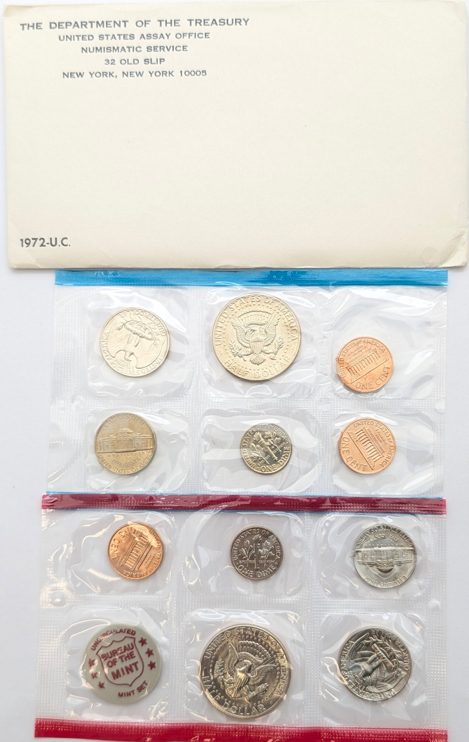 1972 US Mint Uncirculated Coin Set - 2