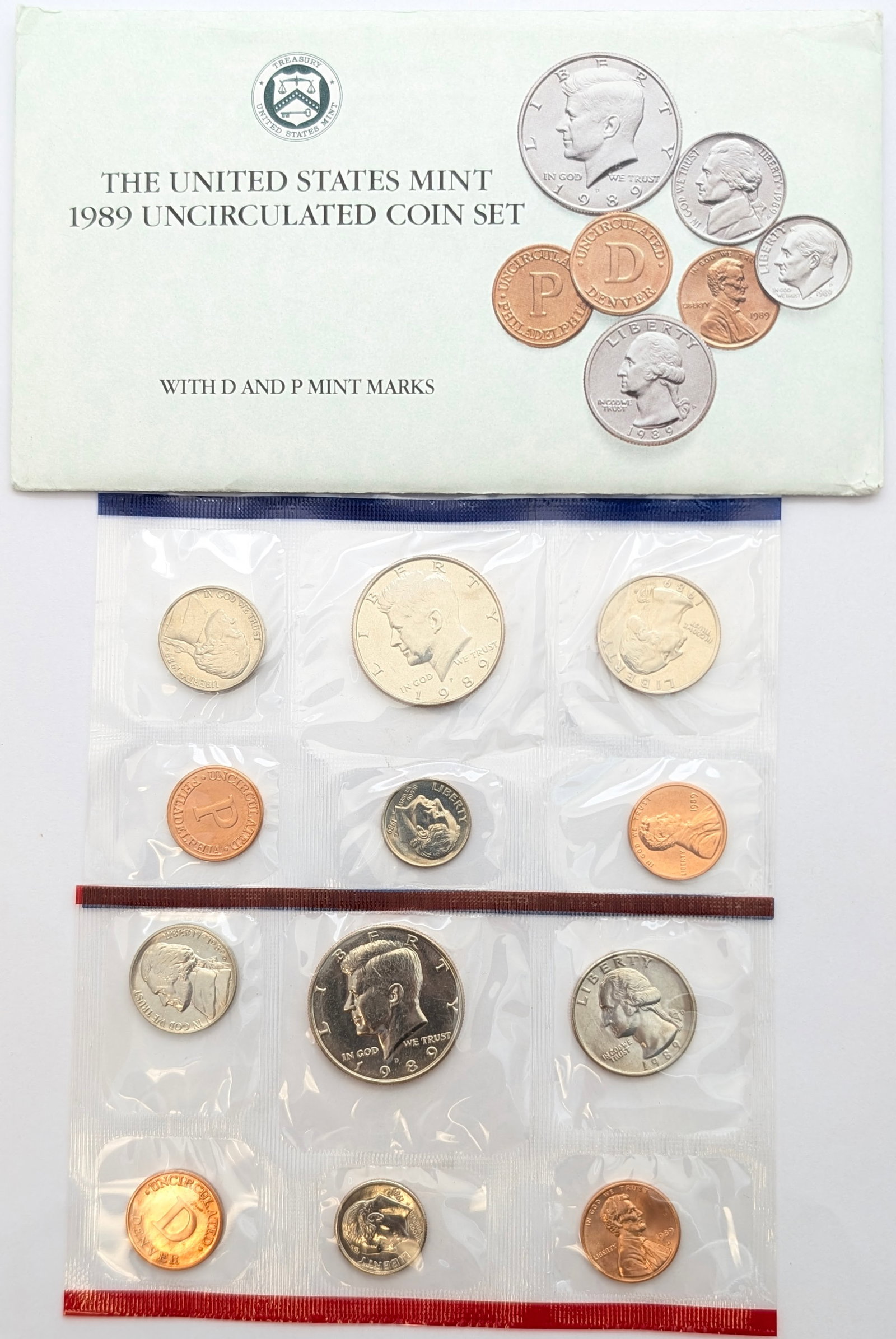 1989 US Mint Uncirculated Coin Set: Coin