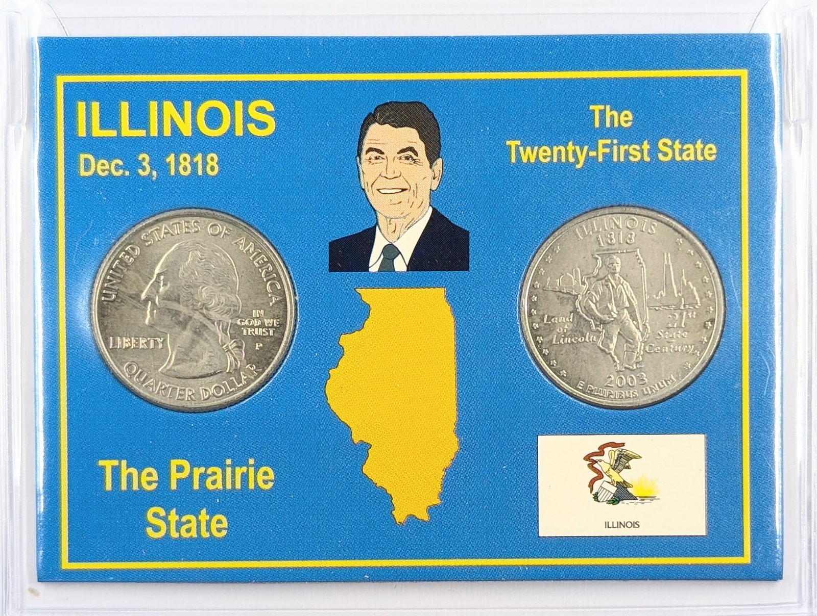 2003 P/D Illinois State Quarter Set: Coin