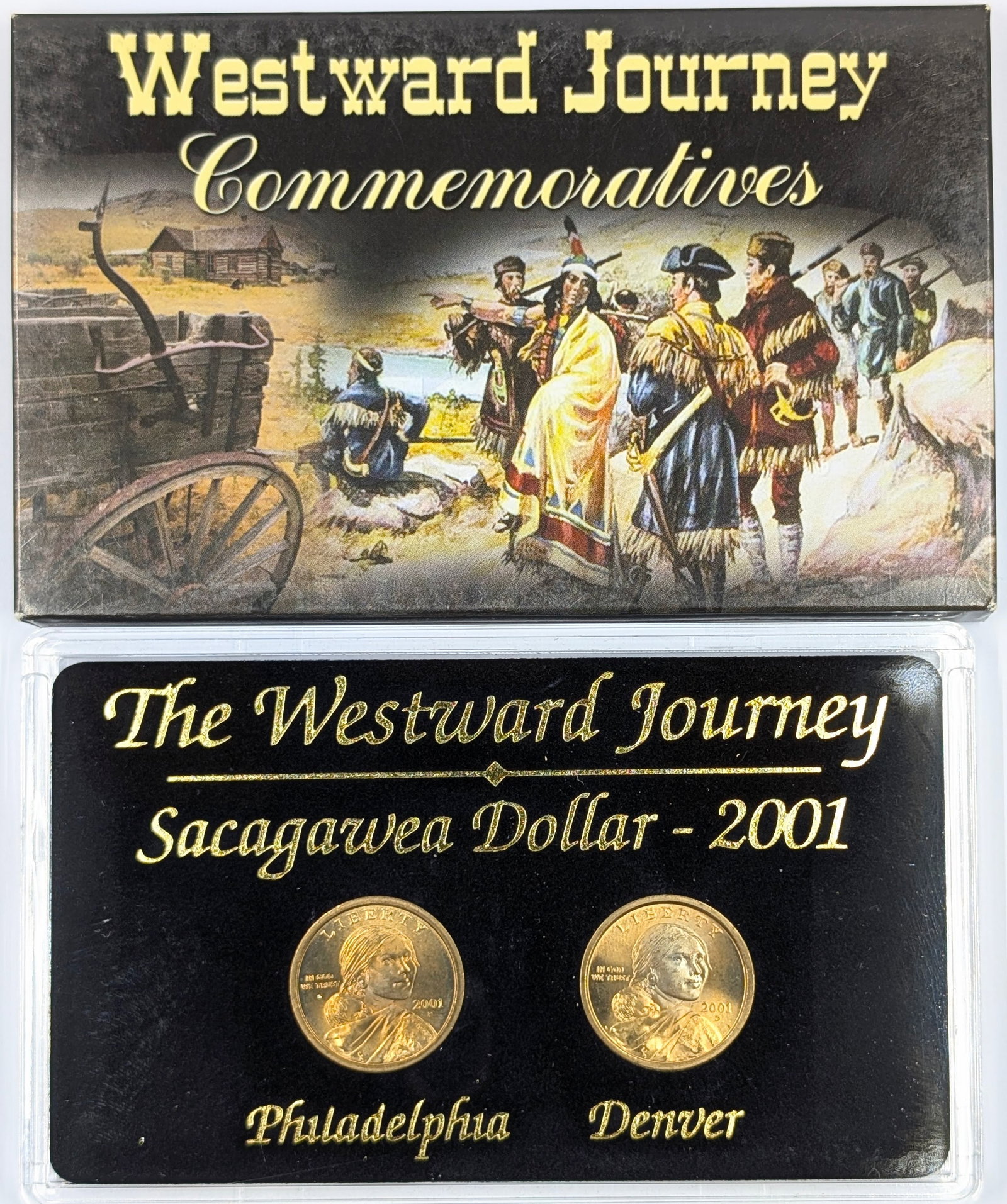 Westward Journey Sacagawea Dollars 2001 P/D: Coin