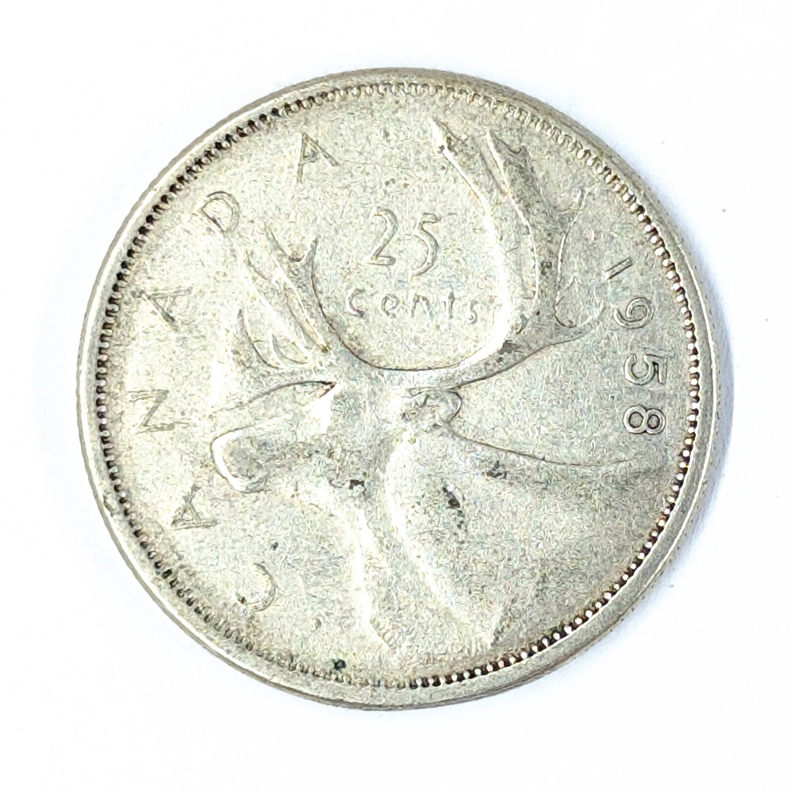 1958 Silver Canadian Quarter (1 of 2)