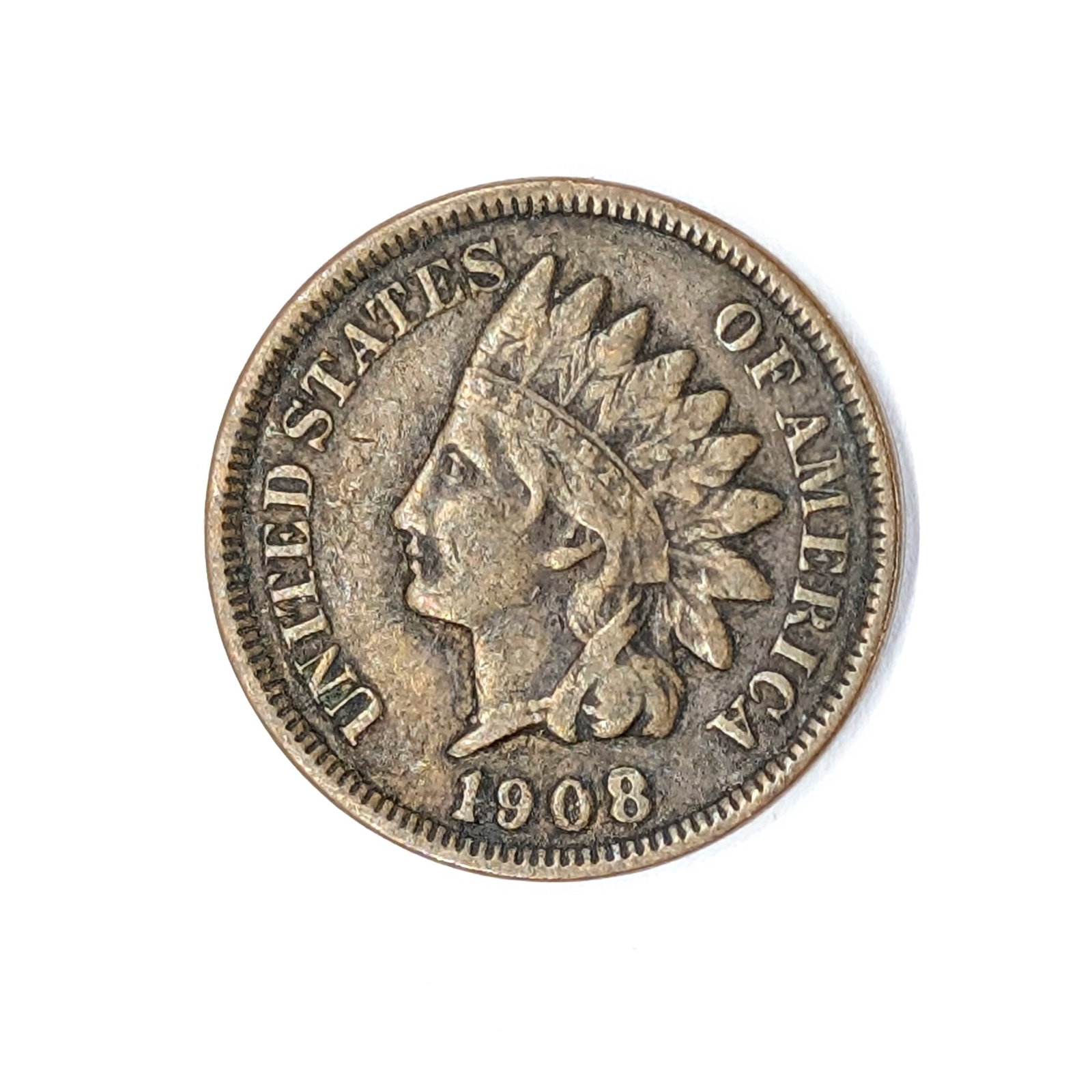 1908 Indian Head Cent (1 of 2)