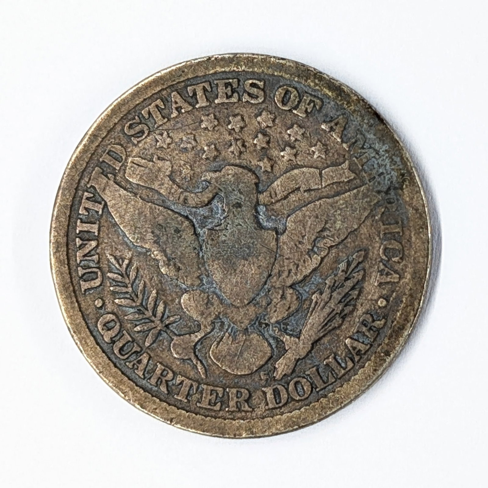 FEATURE- 1897-S Silver Barber Quarter- KEY Date!! Toned! - 2
