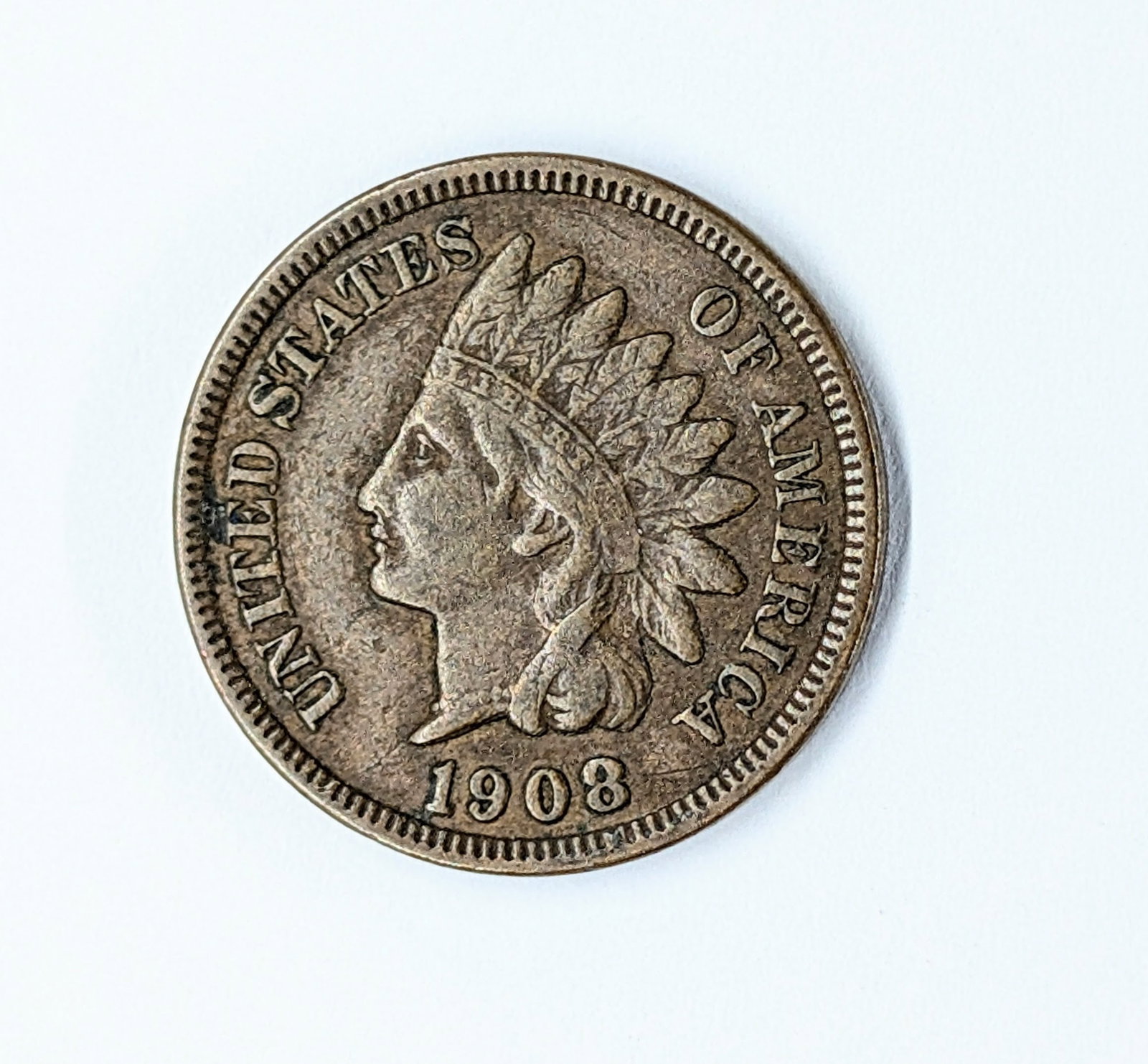 1908 Indian Head Cent- Full Liberty: _