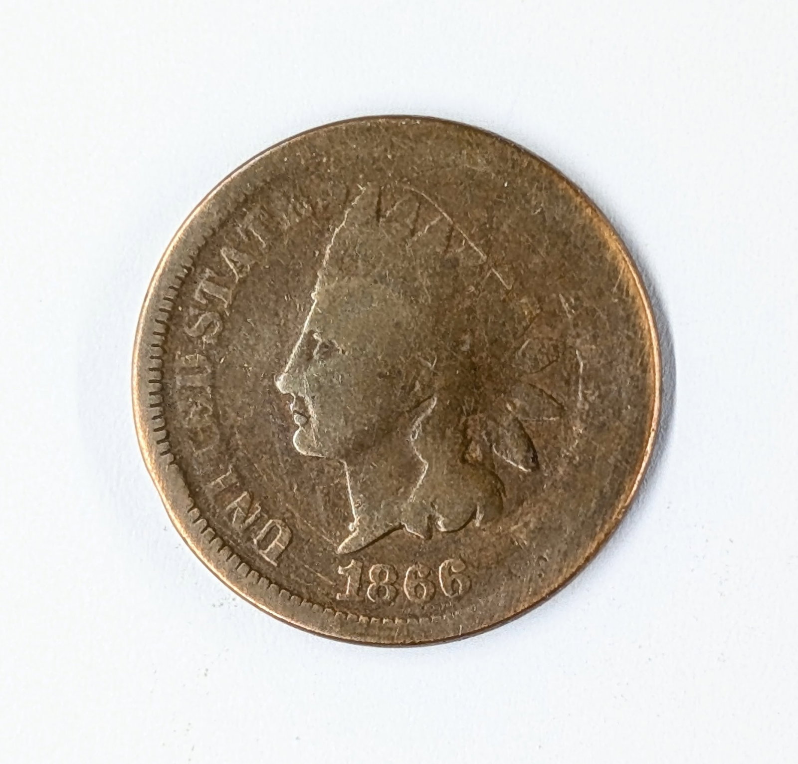 1866 Indian Head Cent- Semi Key Date: _