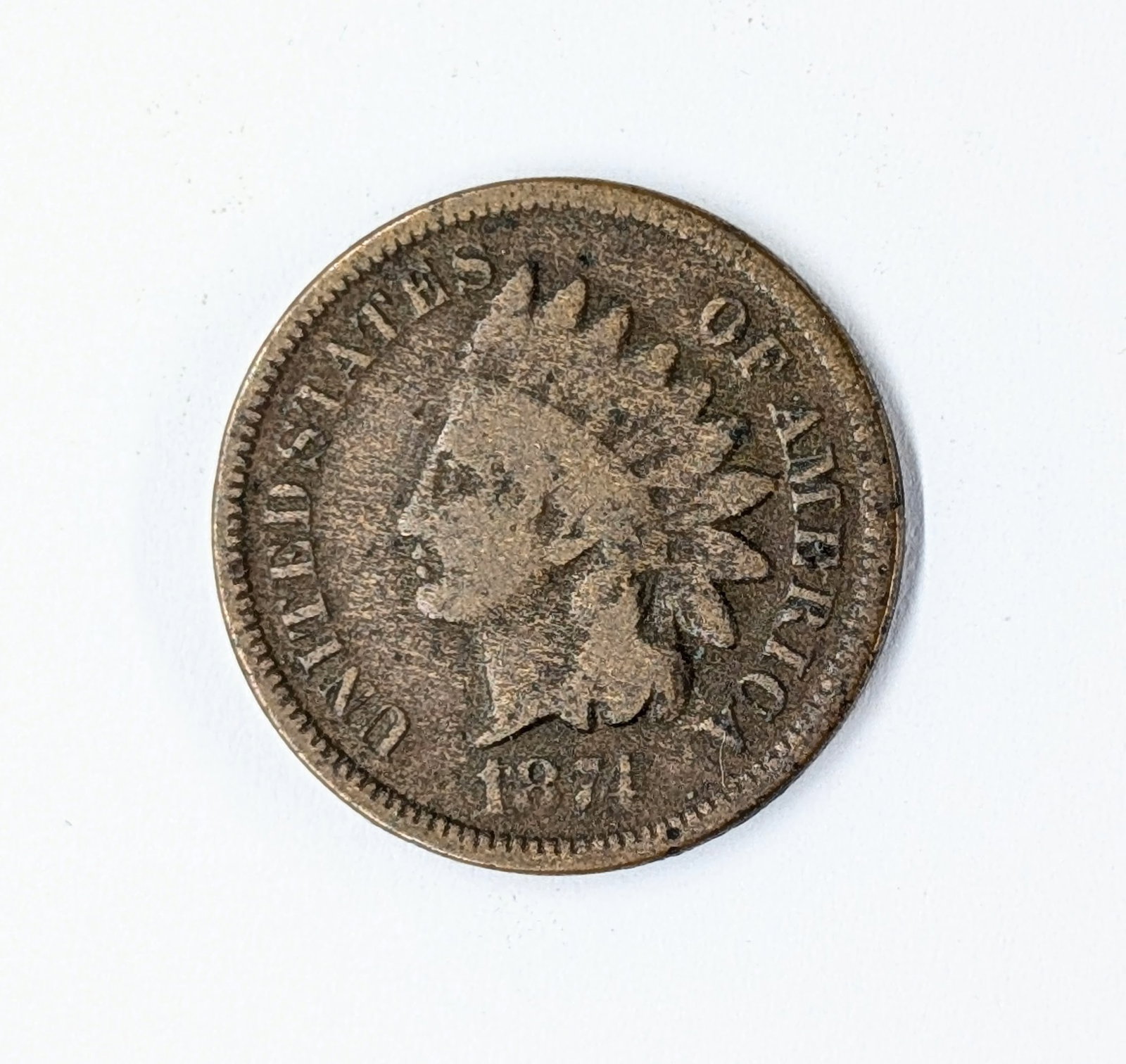 1874 Indian Head Cent- Semi Key Date: _