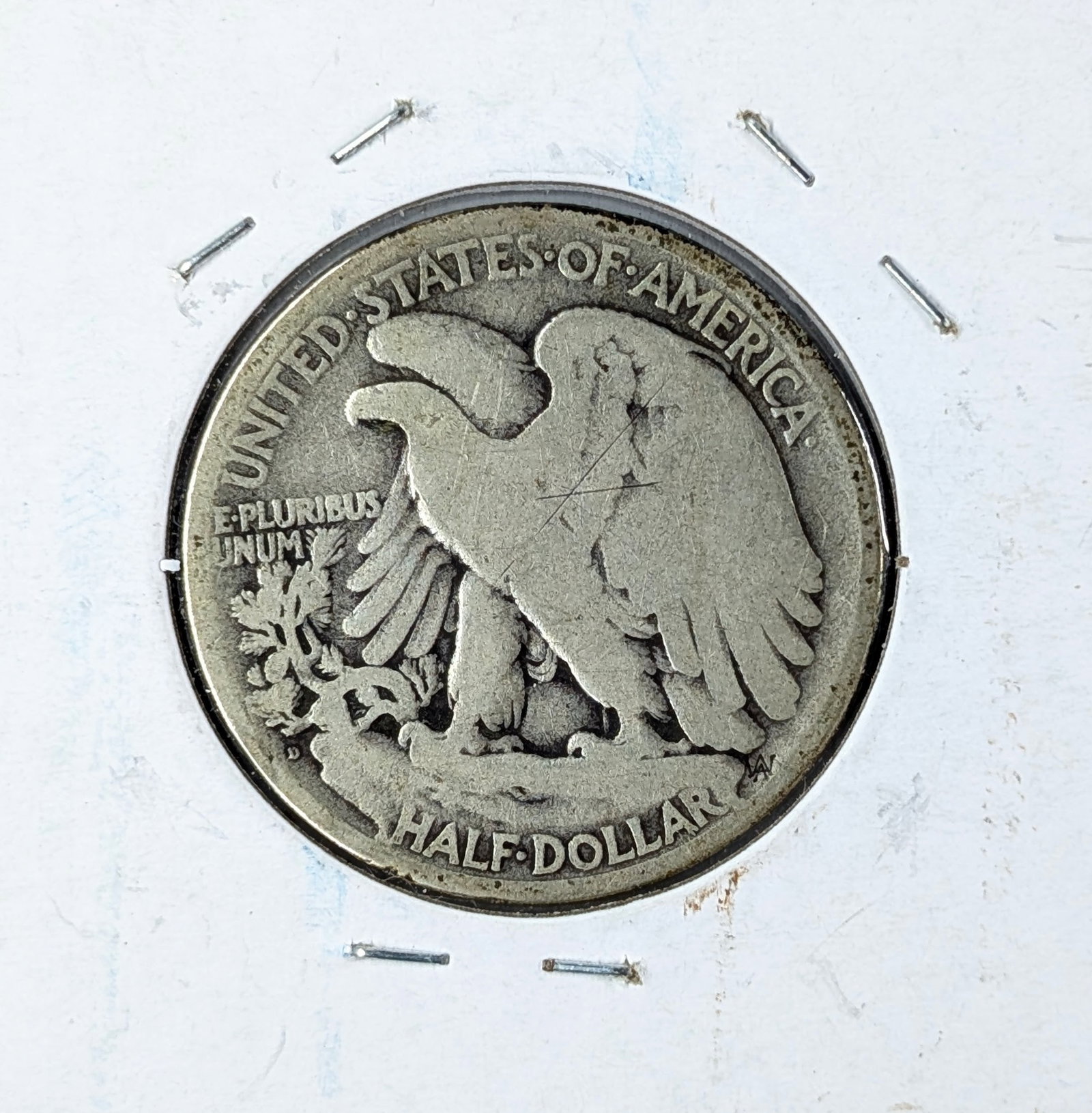 1919-D Silver Walking Liberty Half Dollar- KEY Date! - 2