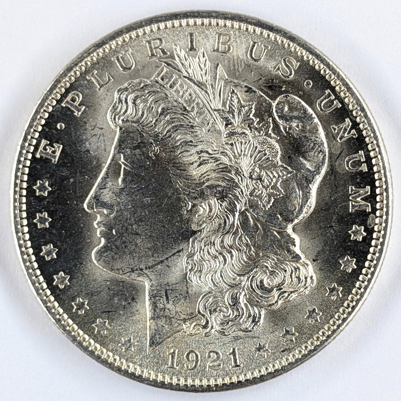 1921 Morgan Silver Dollar- BU: _