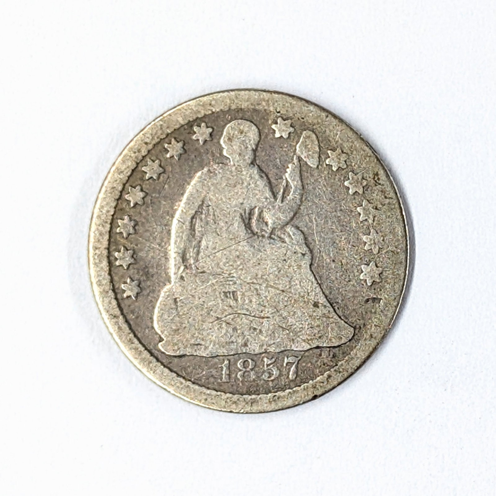 1857 Silver Half Dime: _