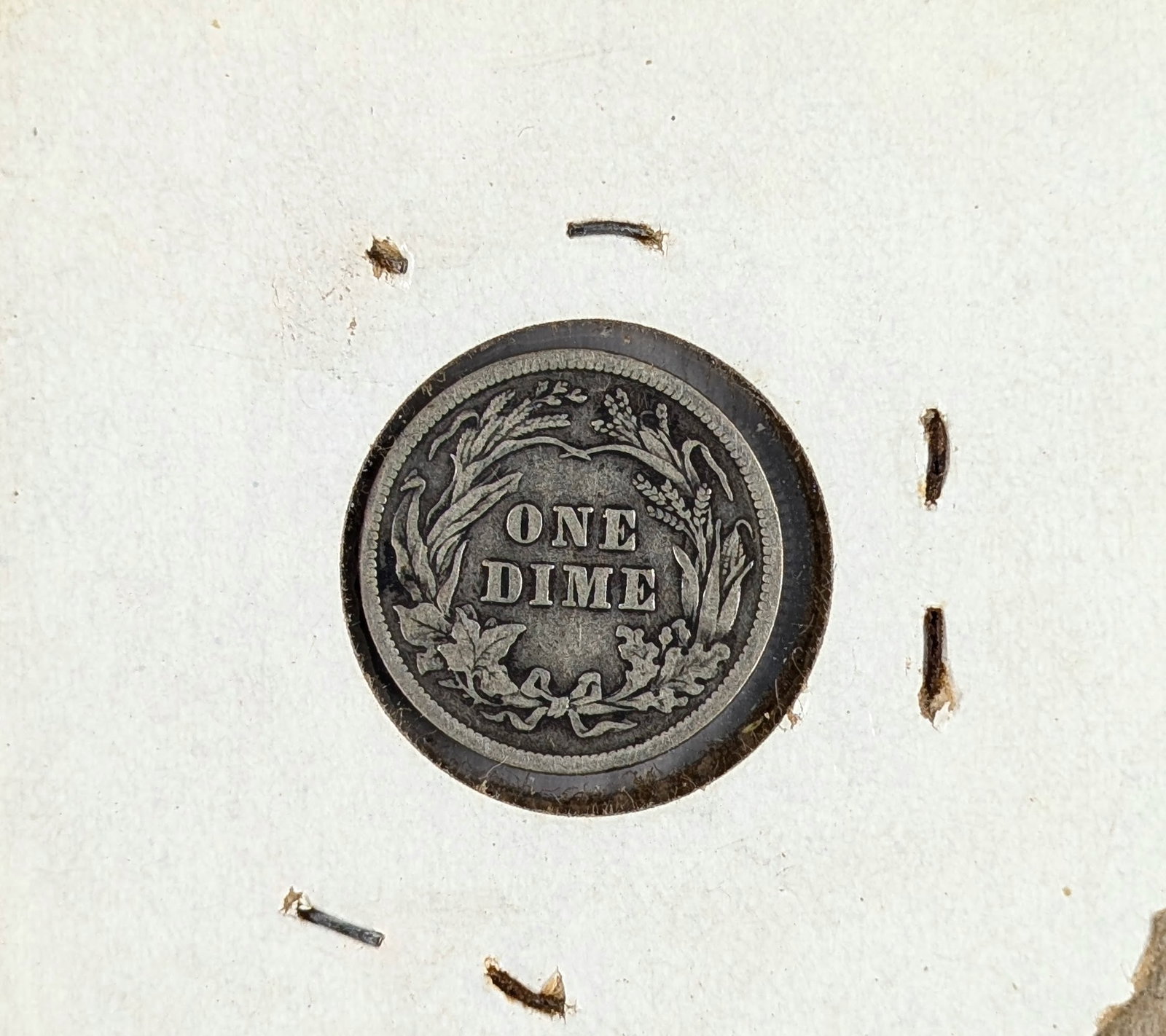 1907 Silver Barber Dime - 2