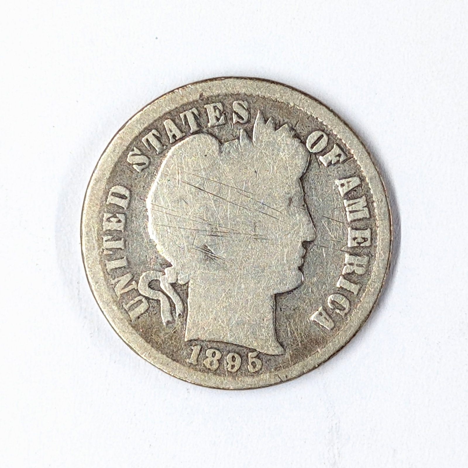 1995 Silver Barber Dime- KEY Date!: _