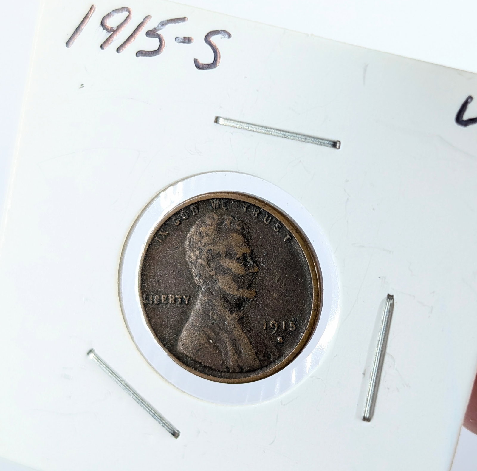 1915-S Wheat Cent- Semi Key Date - 3