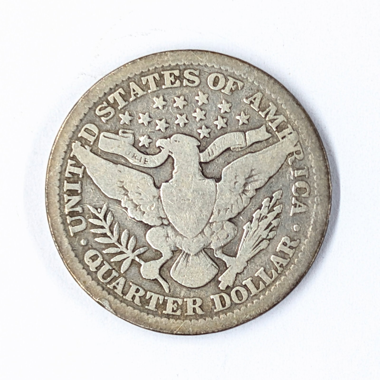 1902 Silver Barber Quarter-Toned - 2