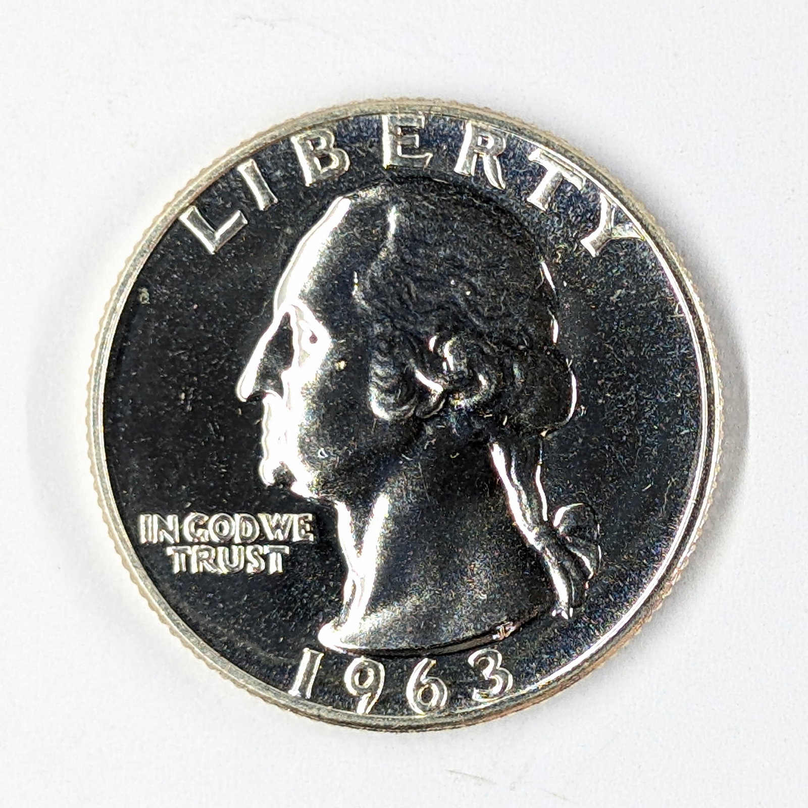 1963 Silver Washington Quarter- Proof: _