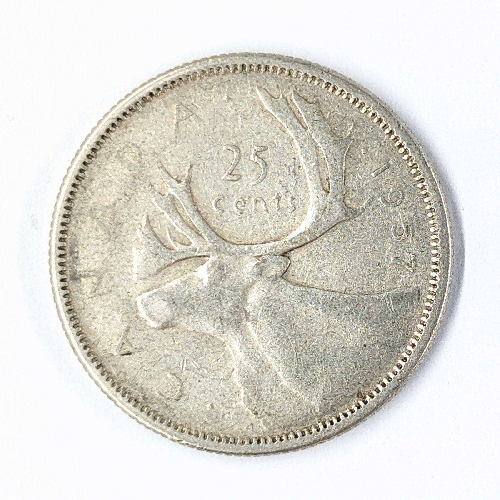 1957 Silver Canadian Quarter - 2