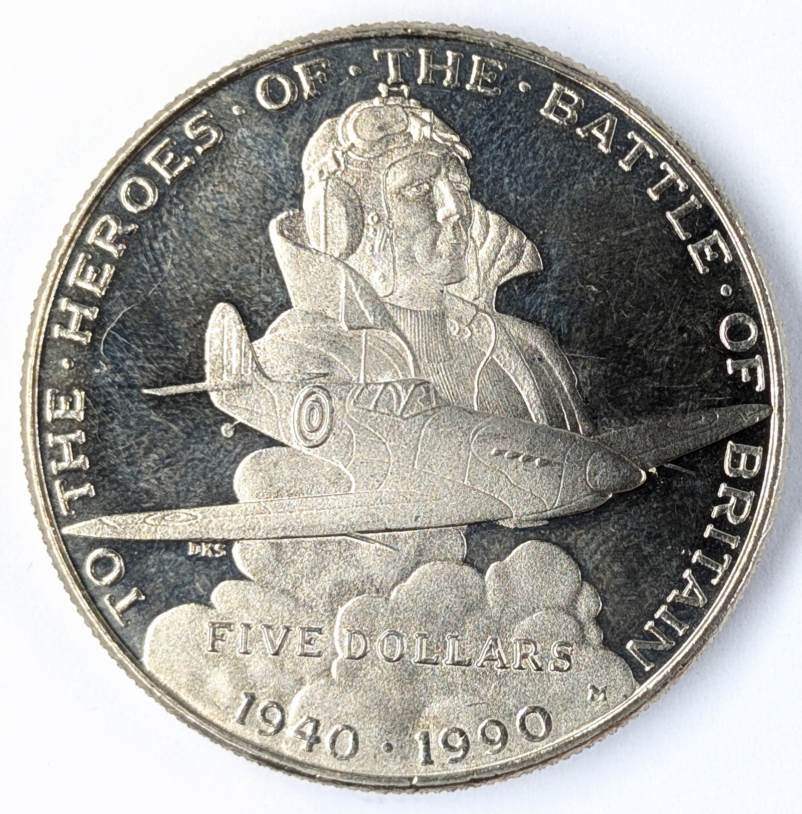 1990 Marshall Islands $5 Commemorative Coin- Battle of Britain (1 of 2)
