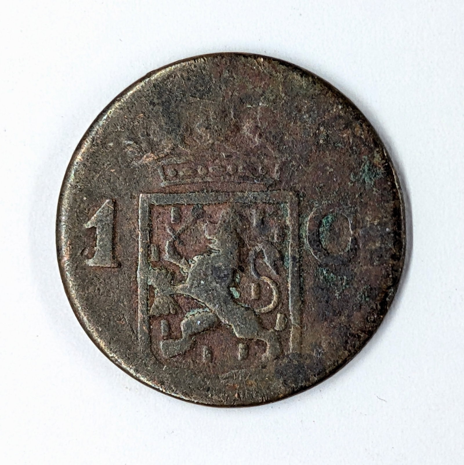1838 Netherlands East Indies 1 Cent: _